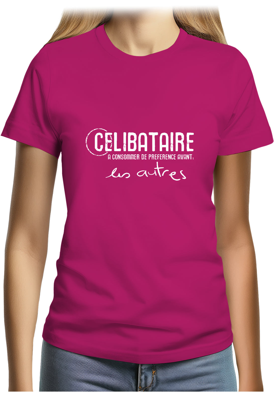 T-Shirt Femme Célibataire à consommer avant les autres
