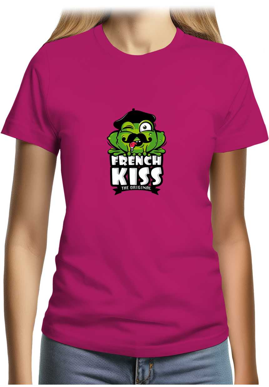 T-Shirt Femme French kiss la grenouille