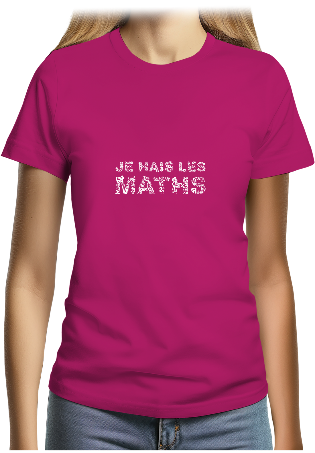 T-Shirt Femme Je Hais Les Maths