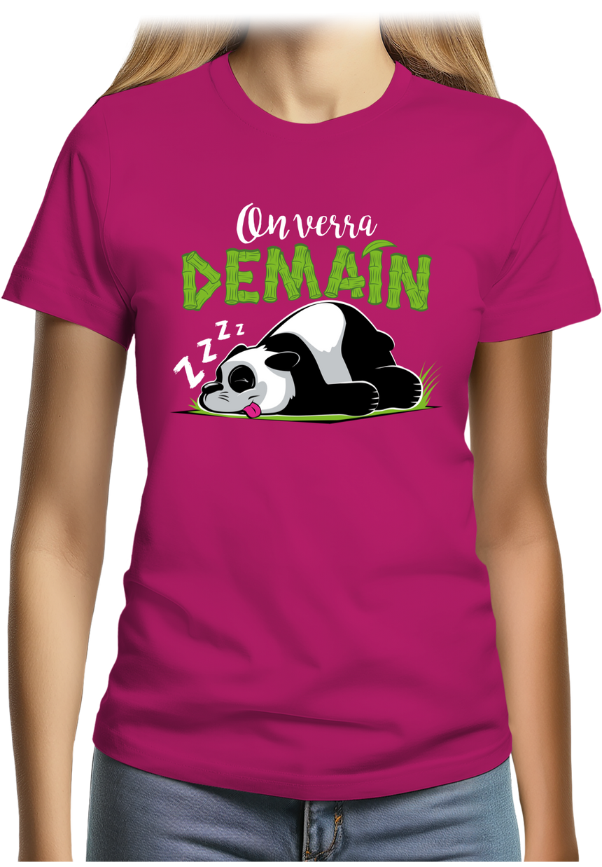 T-Shirt Femme On verra demain