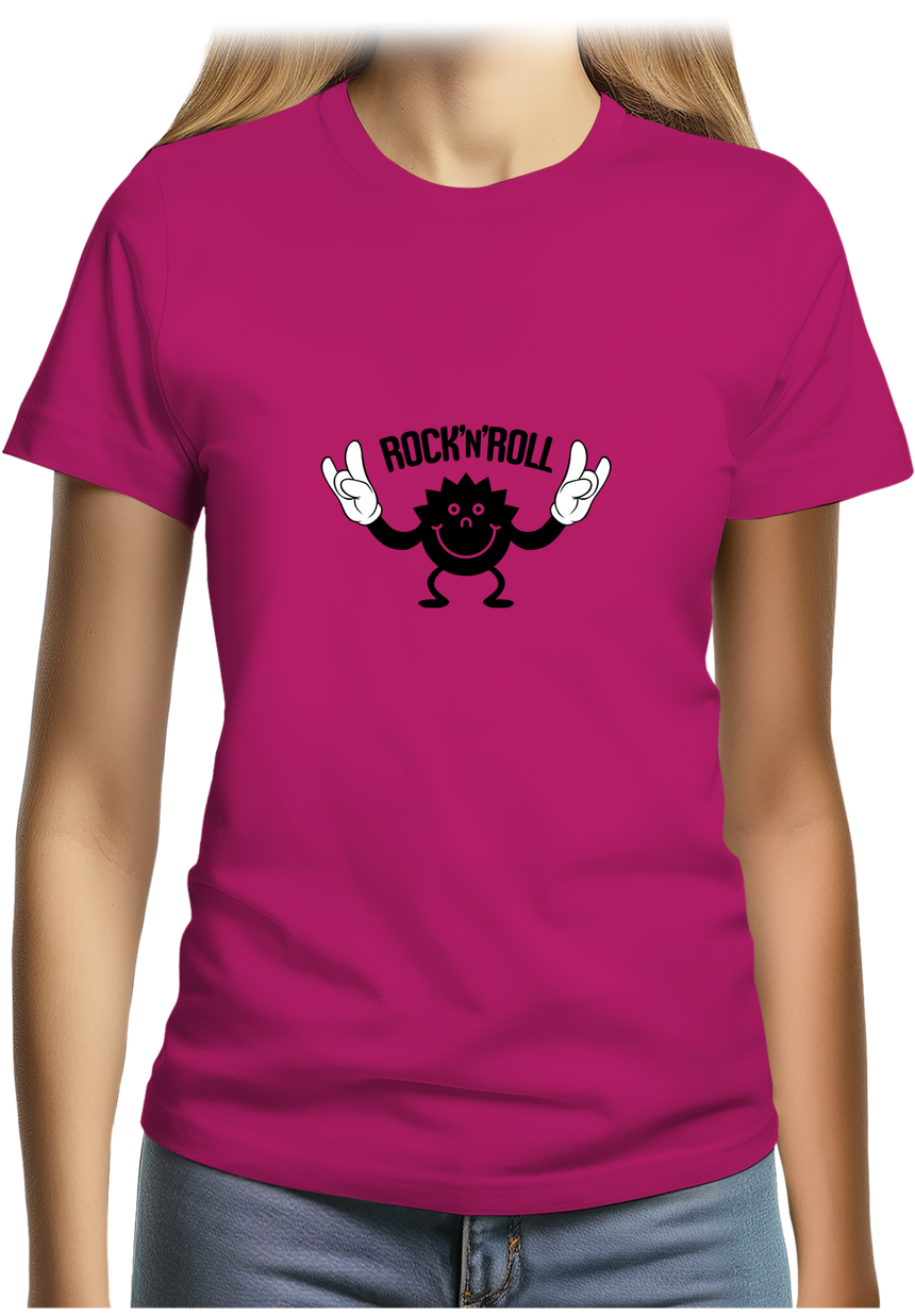 T-Shirt Femme Smile Rock'N'Roll