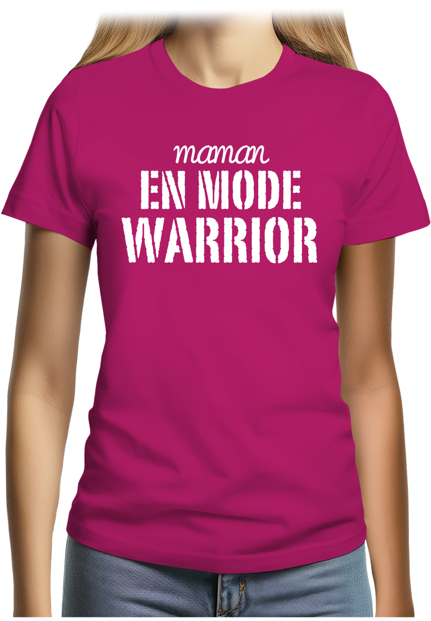 T-Shirt Femme Maman en mode Warrior