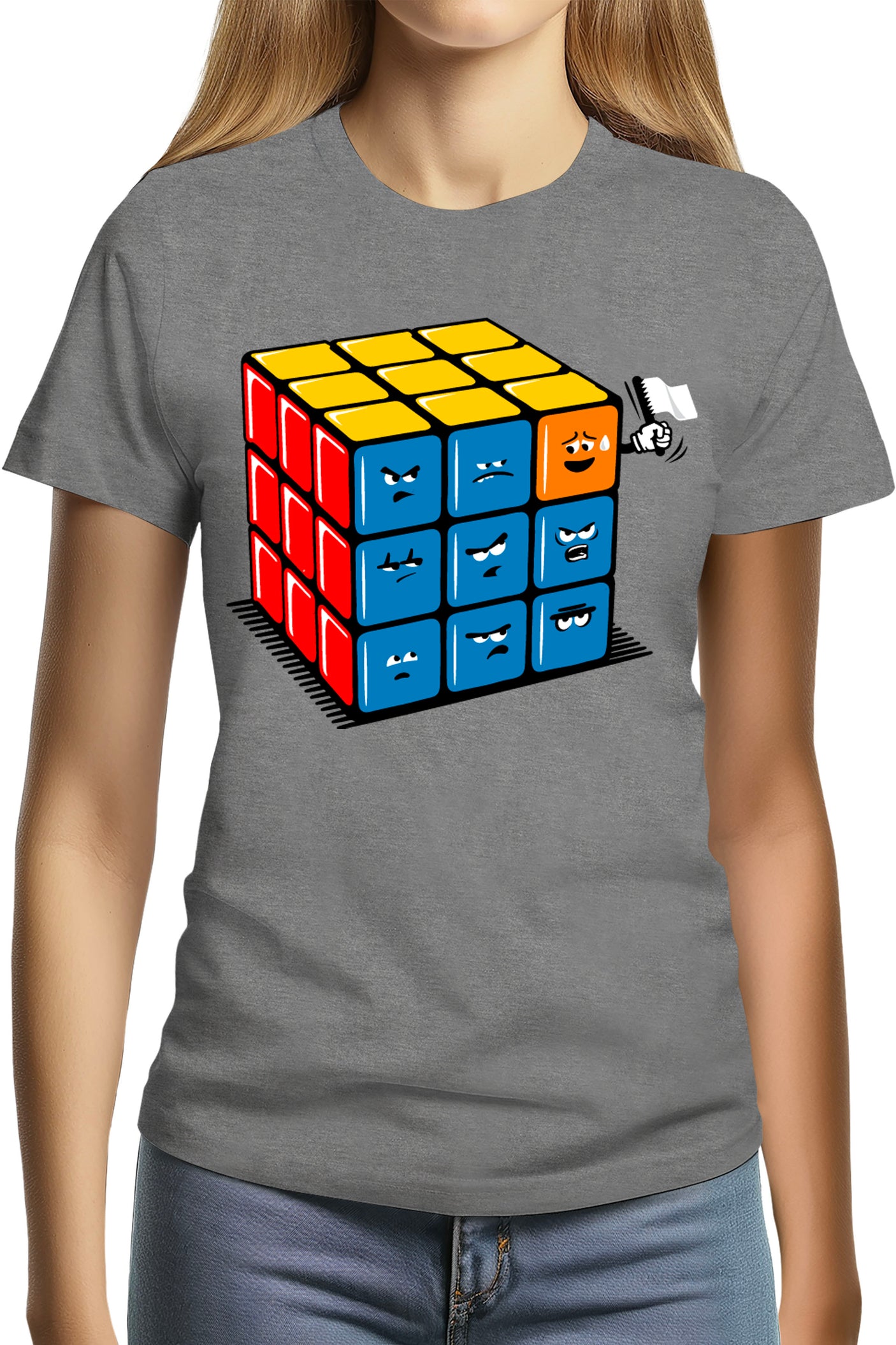 T-Shirt Femme Ruby cube avec drapeau