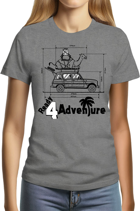 T-Shirt Femme Plan 4L Trophy avec chameau