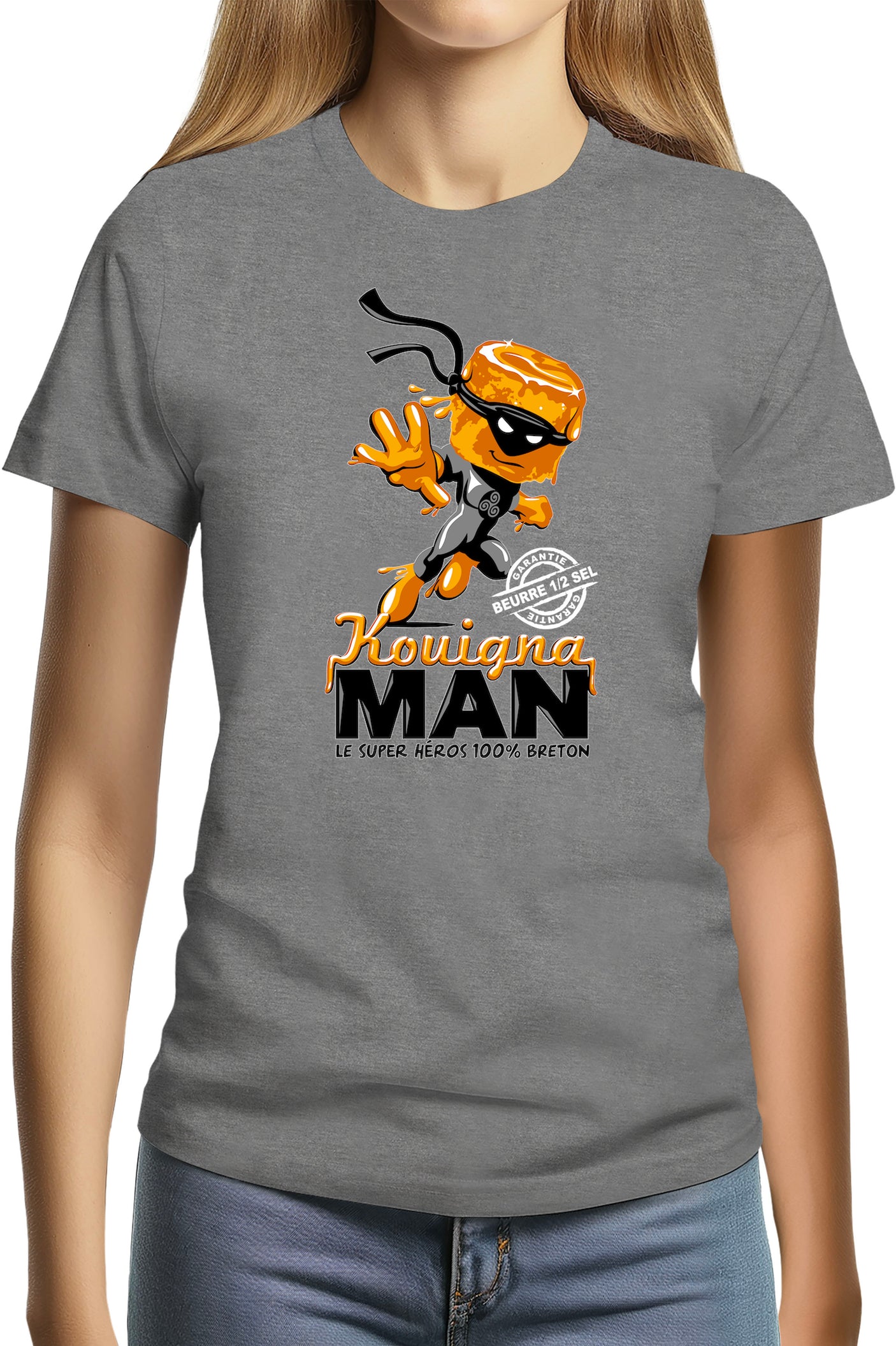 T-Shirt Femme Kouignaman Hero breton