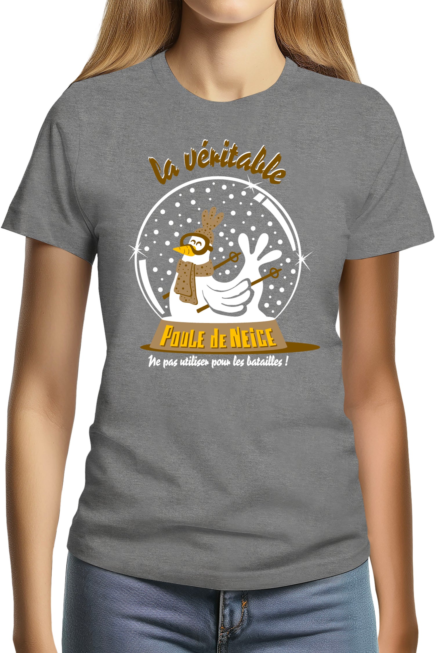 T-Shirt Femme Poule de neige