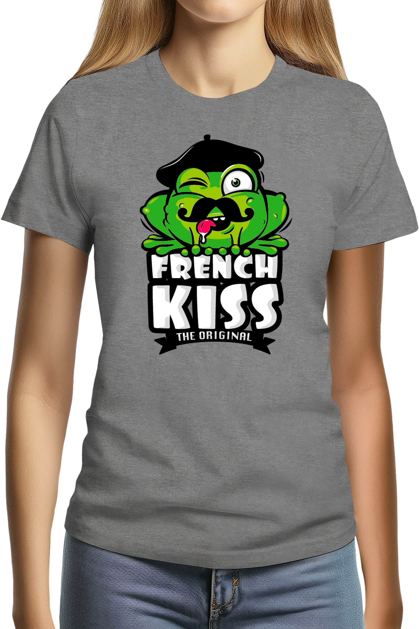 T-Shirt Femme French kiss la grenouille