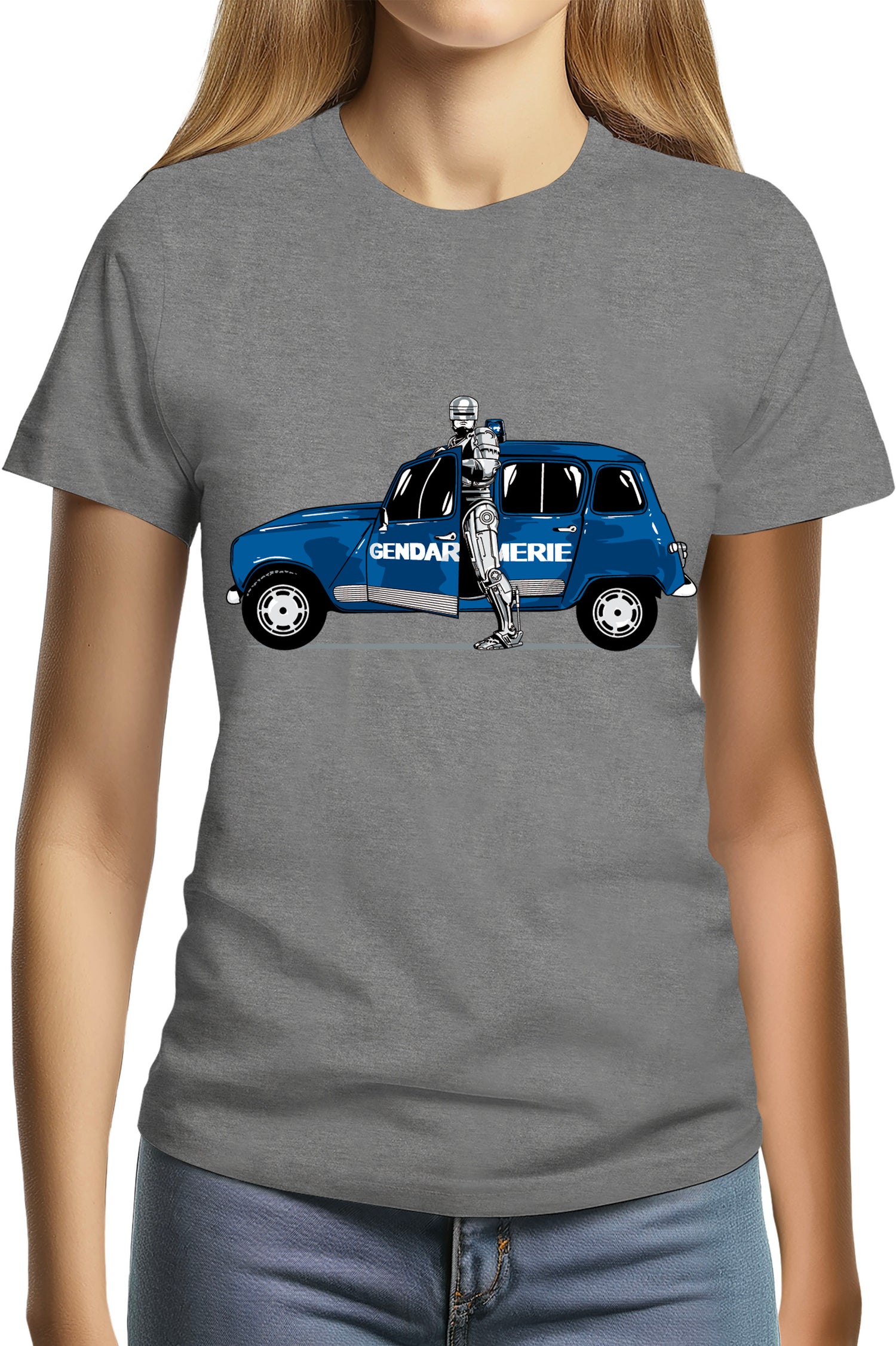 T-Shirt Femme 4L Robot cop gendarme