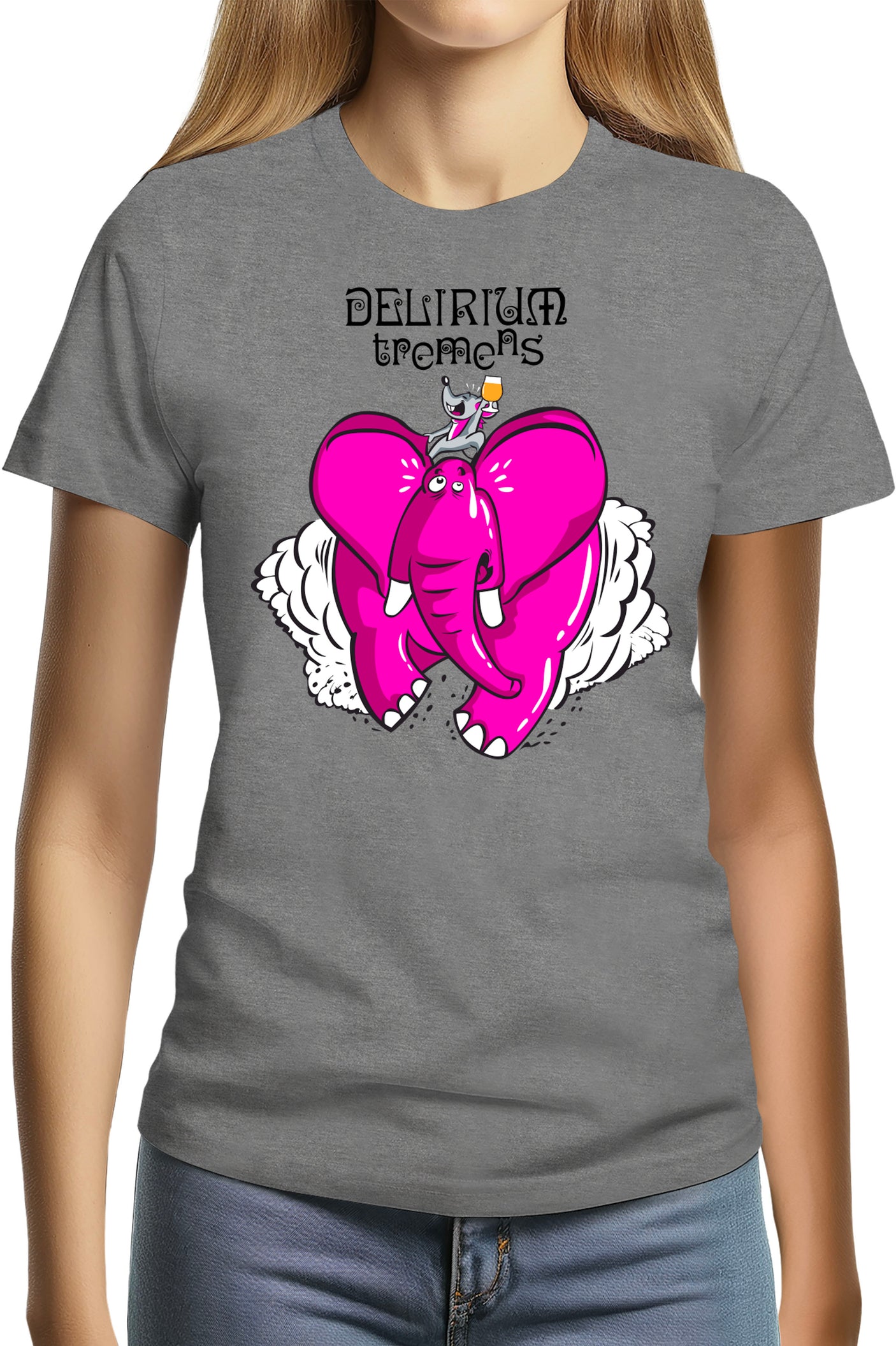 T-Shirt Femme Delirium tremens - Eléphant