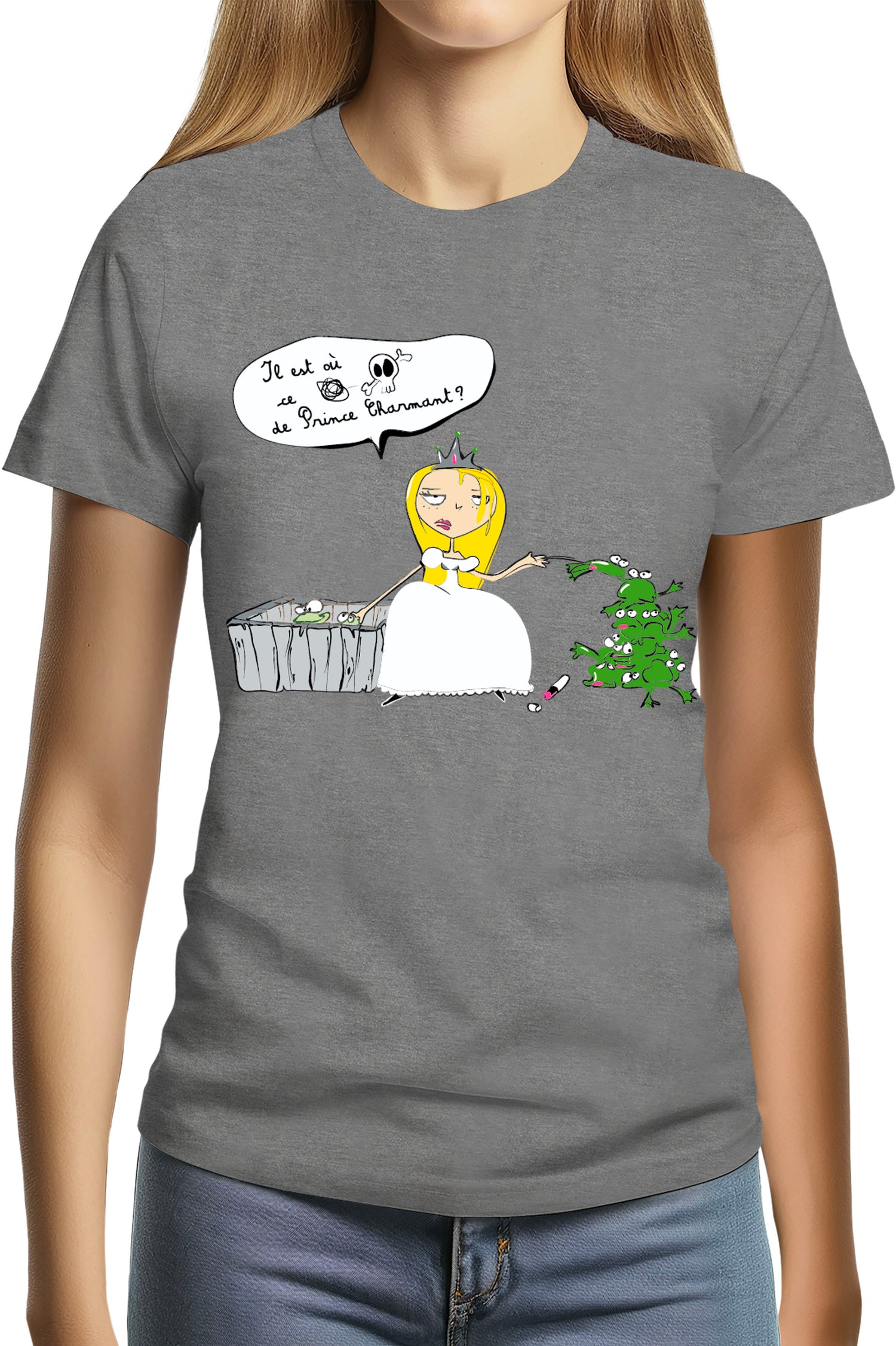 T-Shirt Femme Je cherche le prince charment