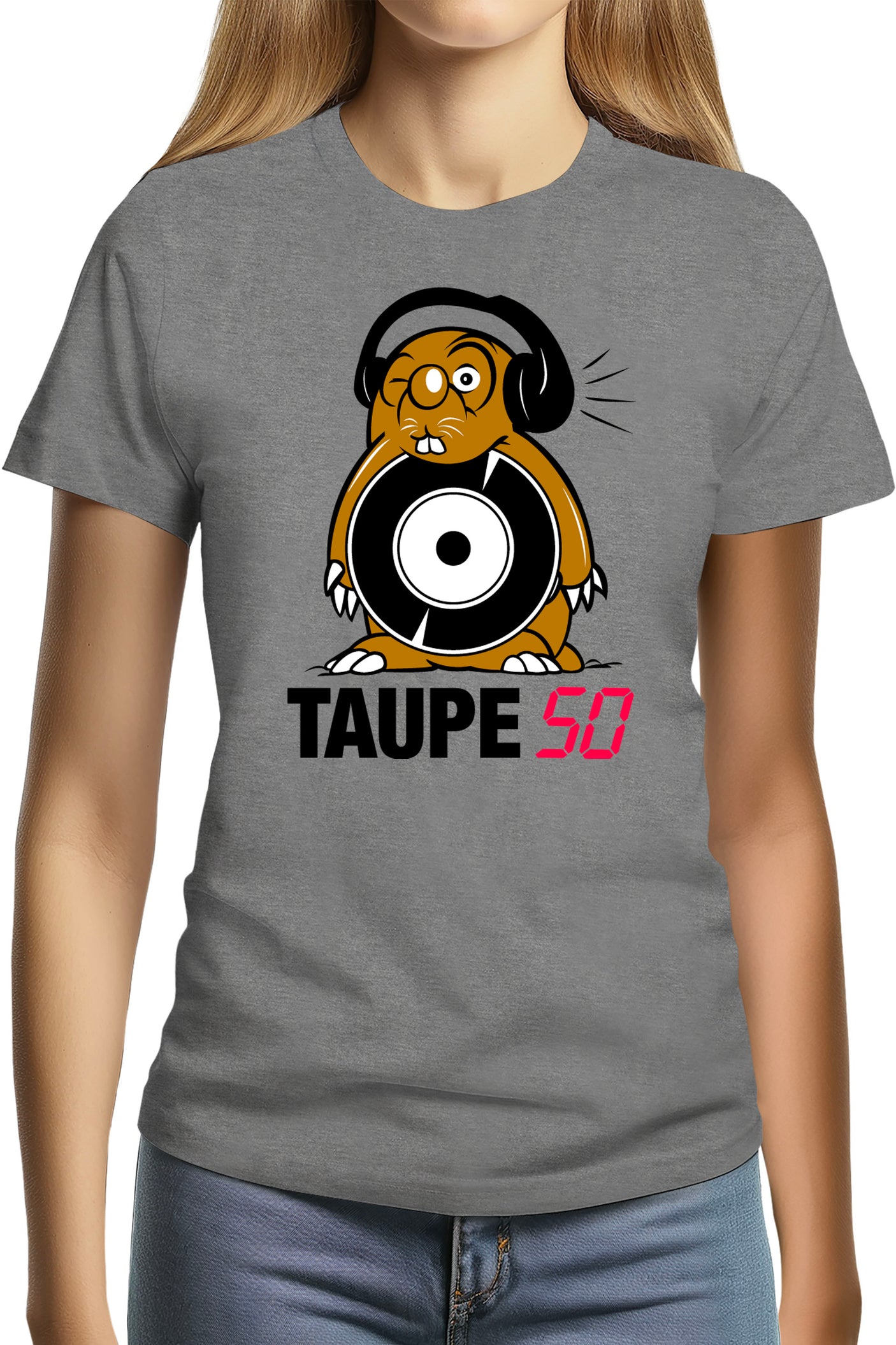 T-Shirt Femme Top 50 version Taupe 50