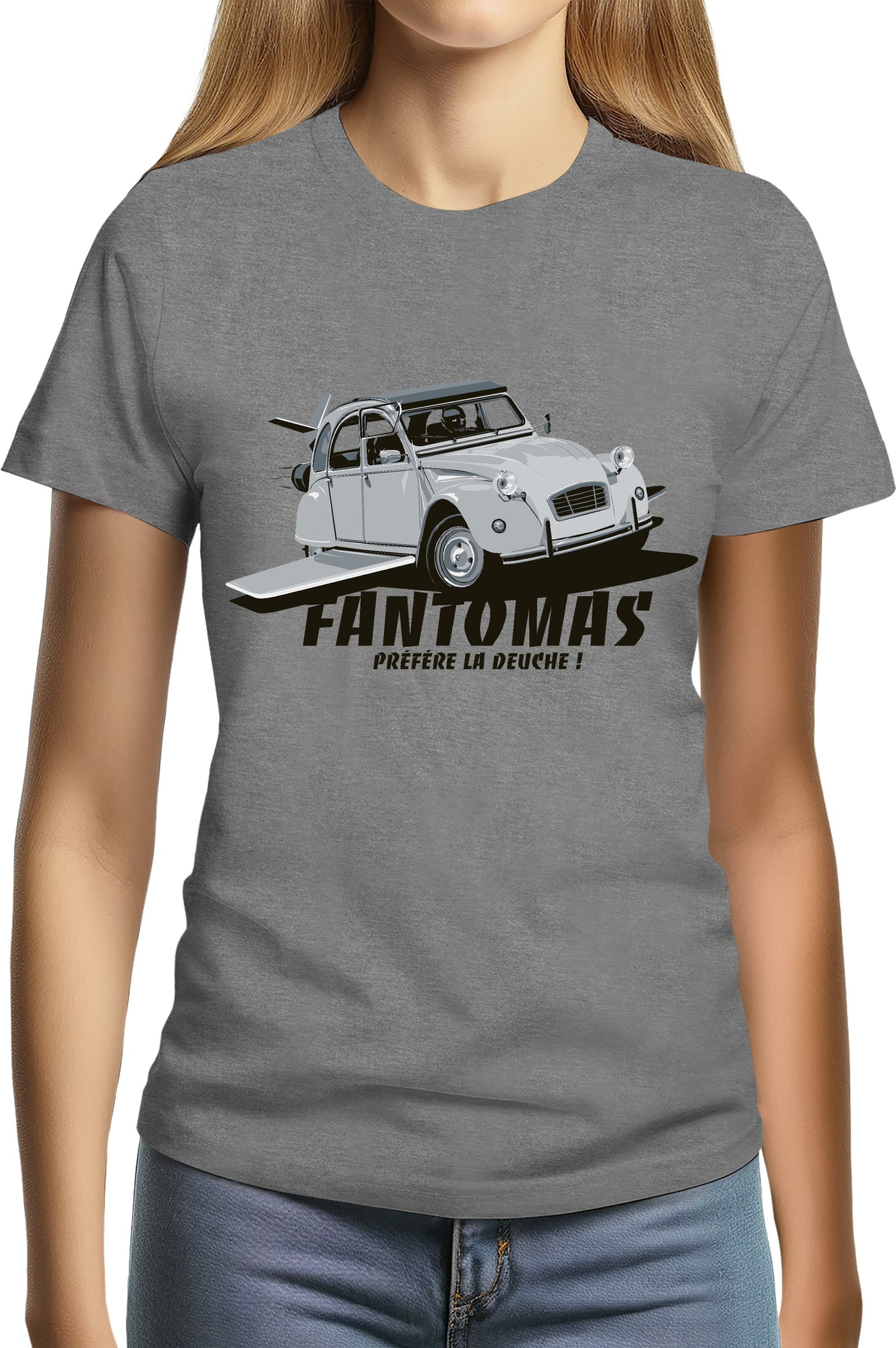 T-Shirt Femme Fantomas préfère la deuch