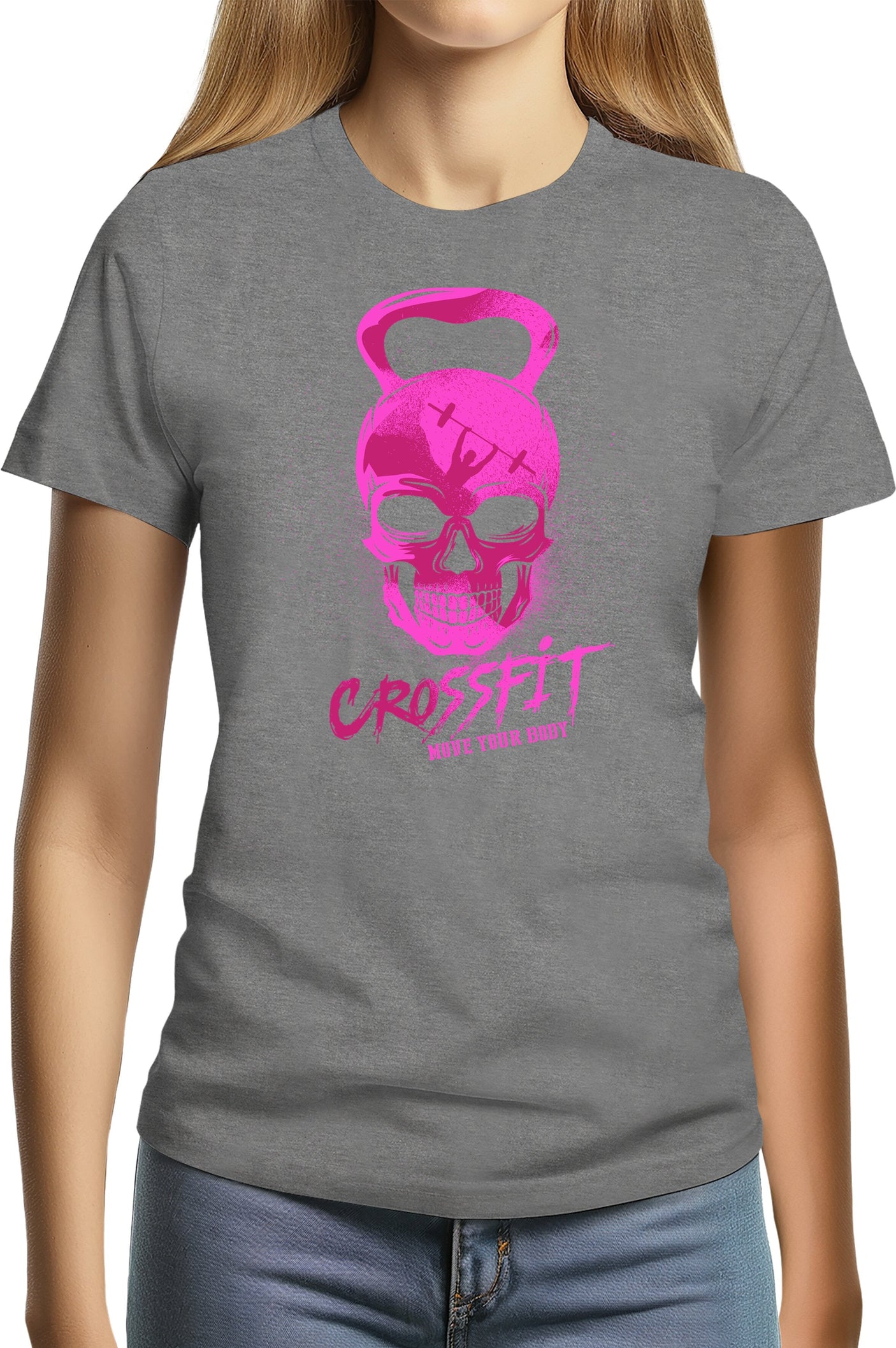 T-Shirt Femme Crossfit fluo