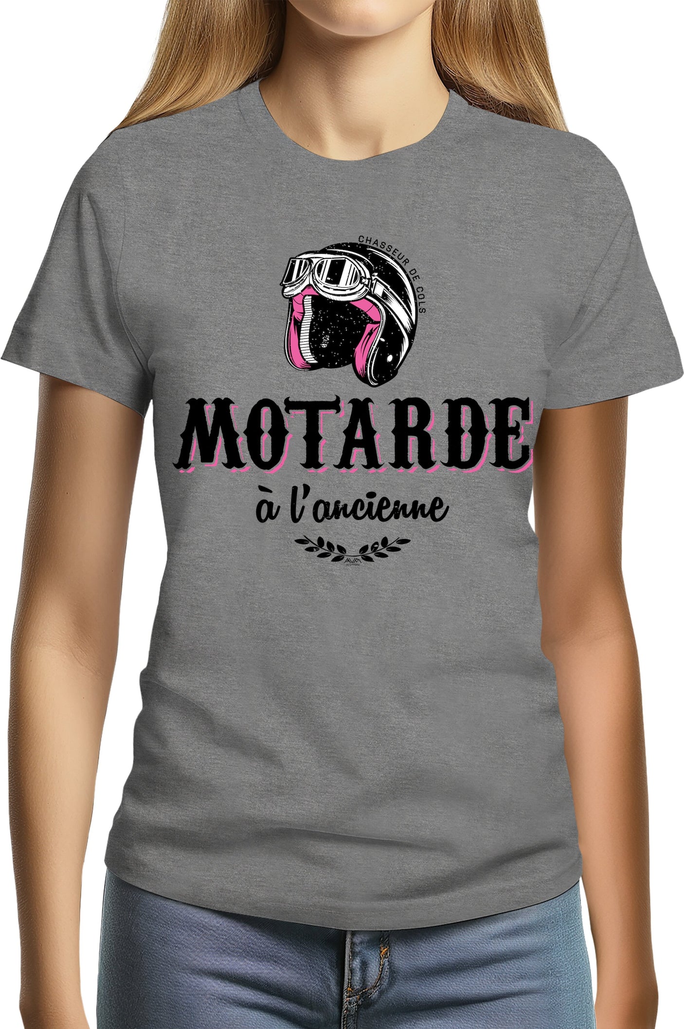 T-Shirt Femme Motarde à l'ancienne