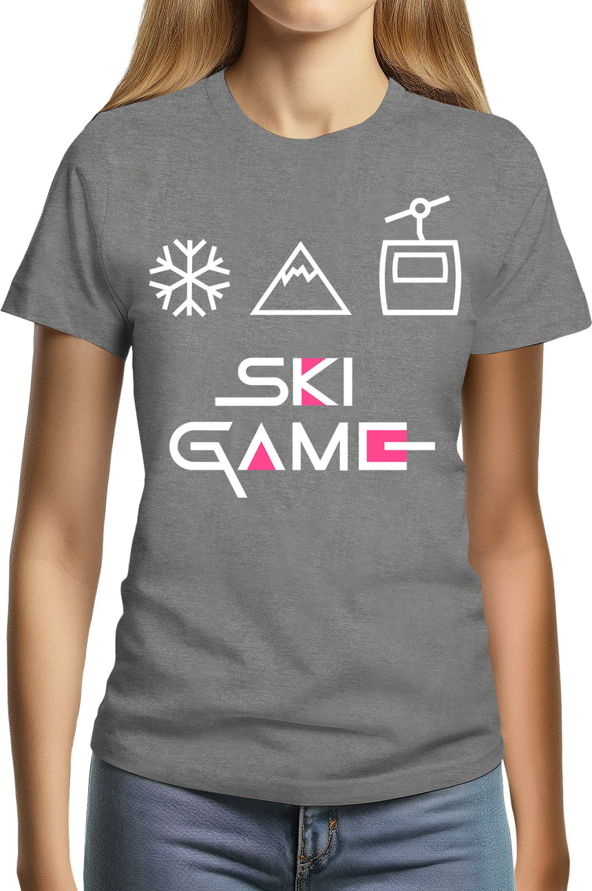 T-Shirt Femme Ski game