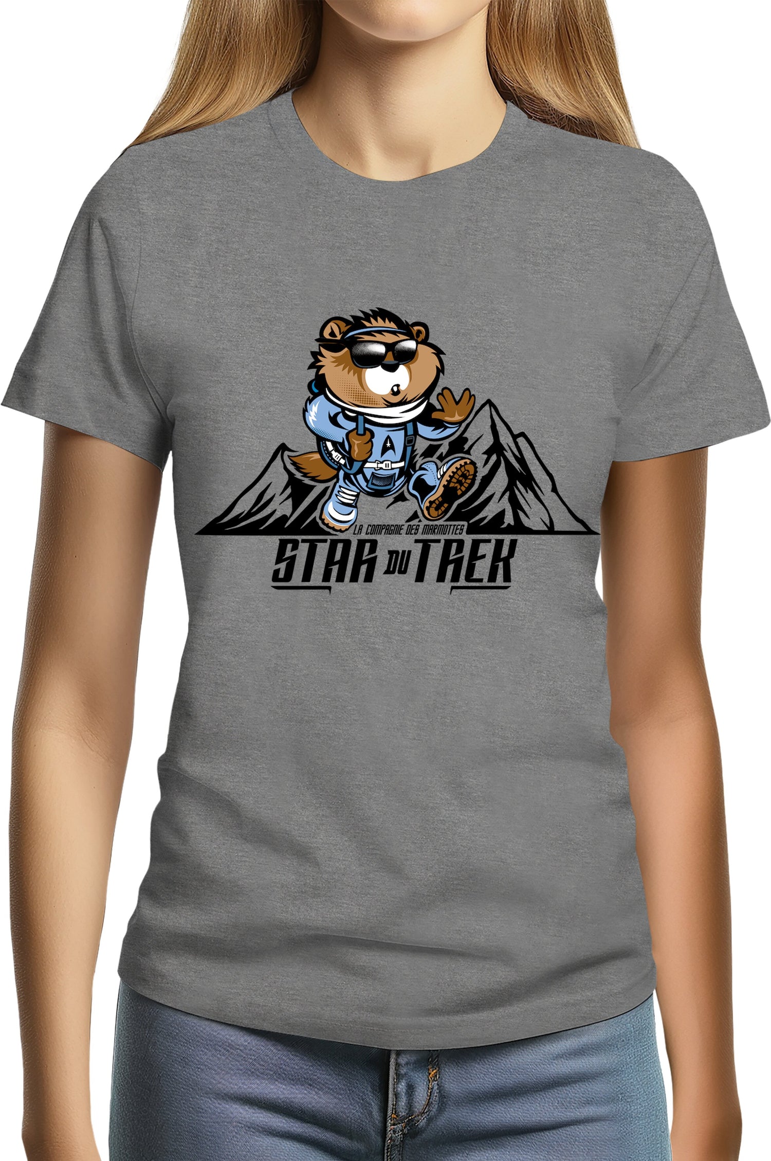 T-Shirt Femme La star du trek