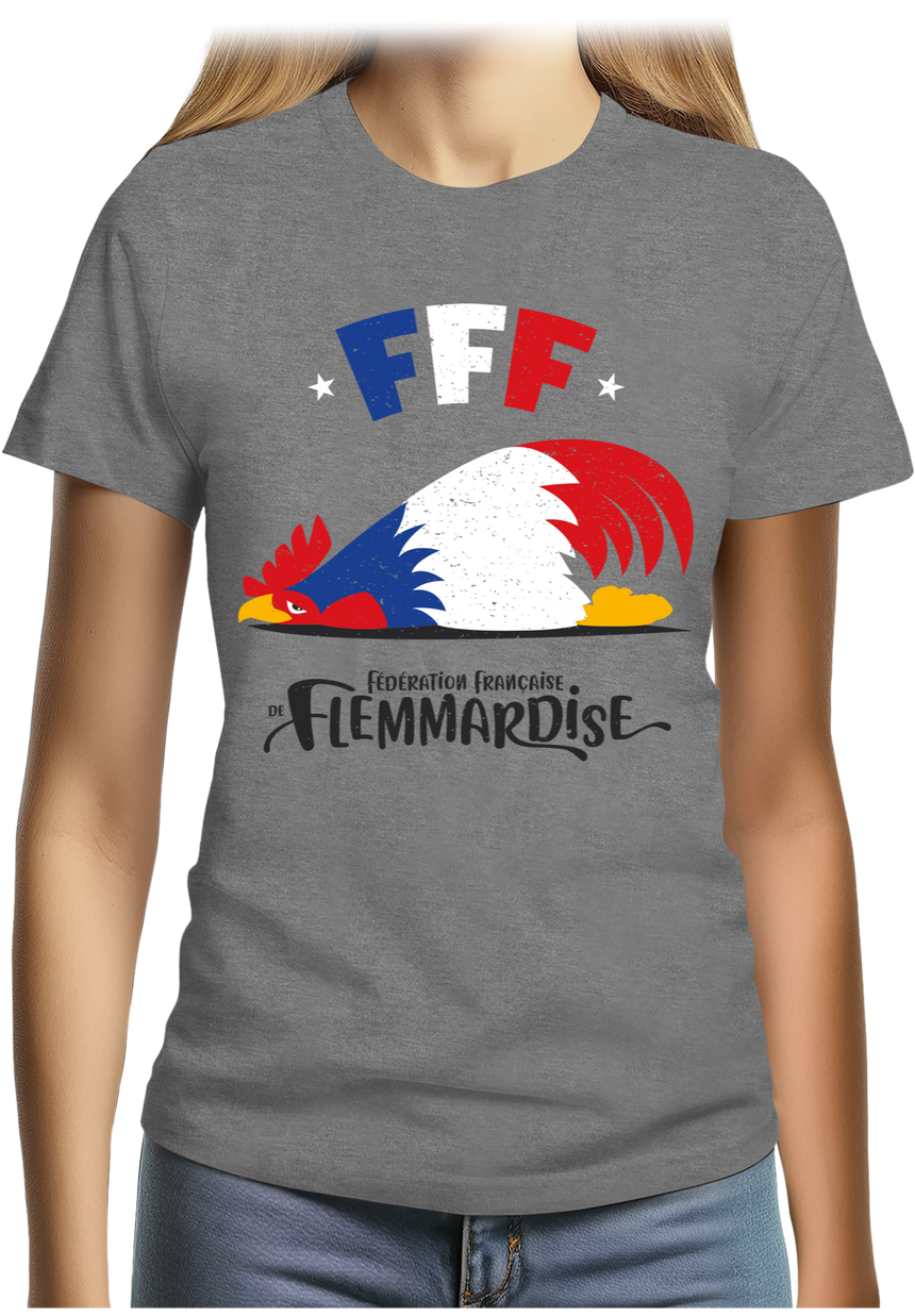 T-Shirt Femme Fédération Française de flemmardise