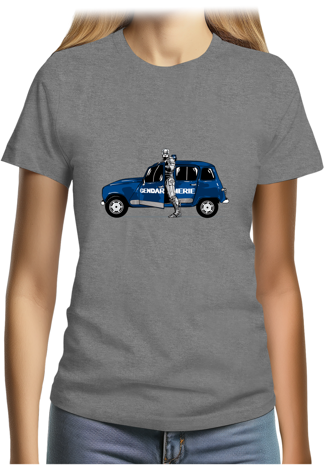 T-Shirt Femme 4L Robot cop gendarme
