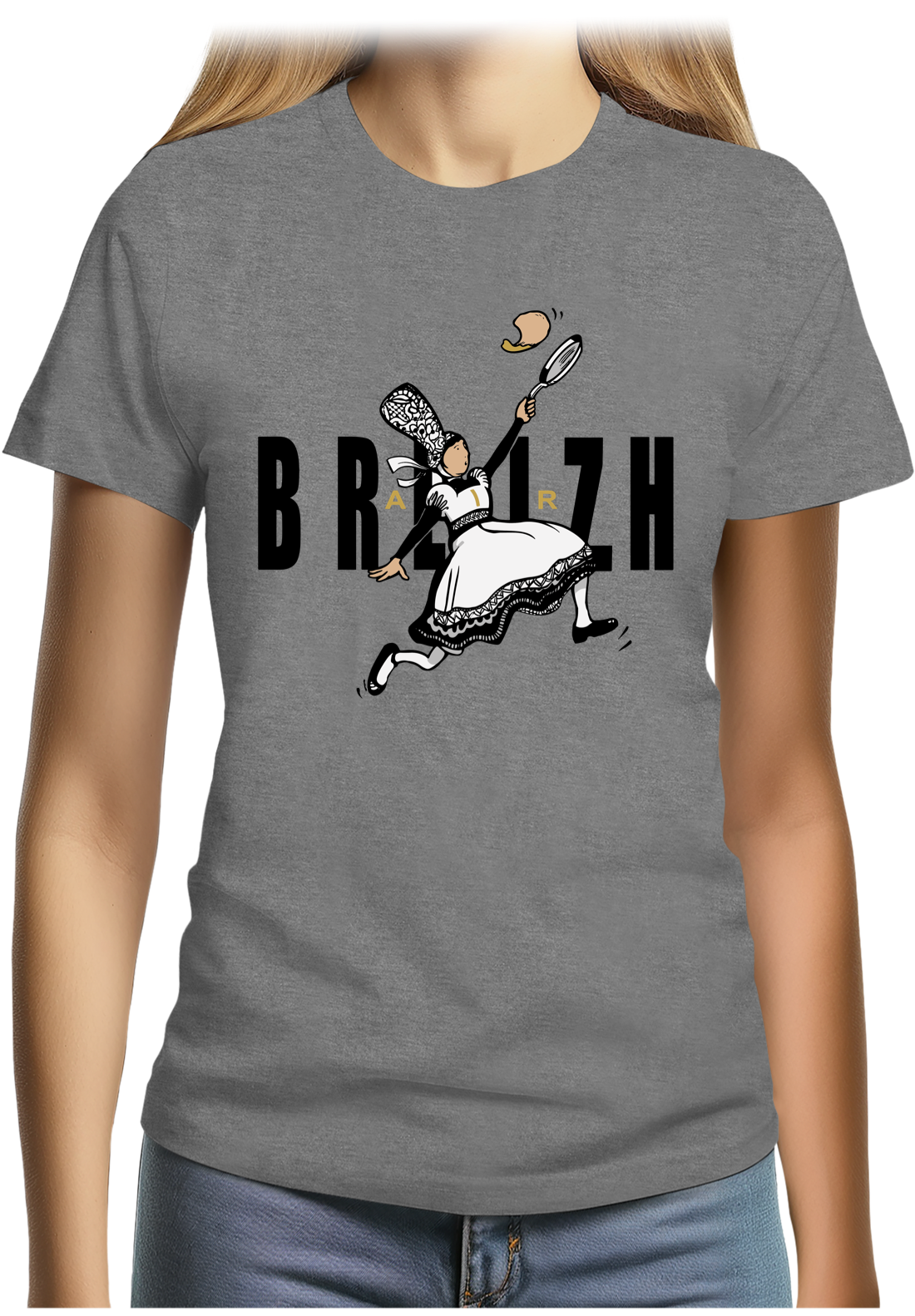 T-Shirt Femme Crêpes bretonnes sportives