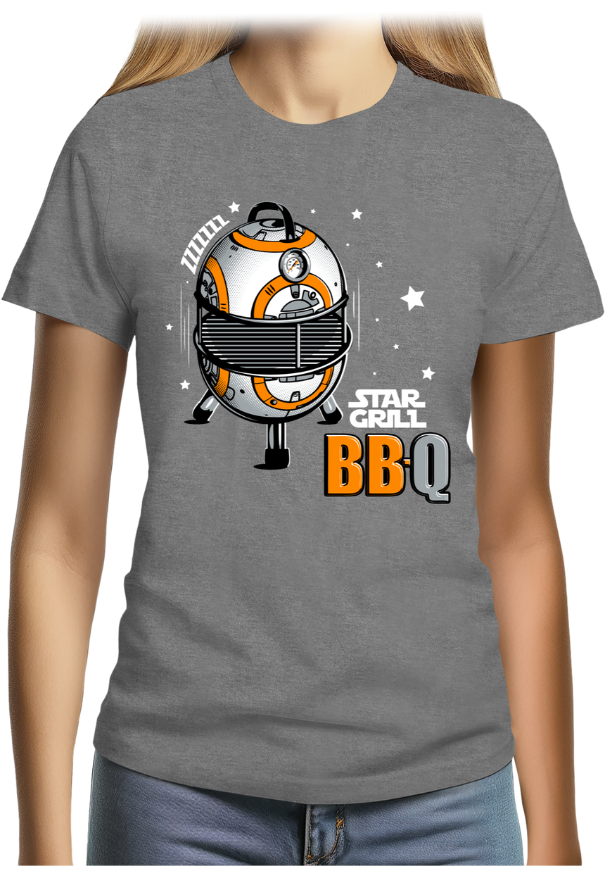 T-Shirt Femme BBQ Wars le retour de star grill