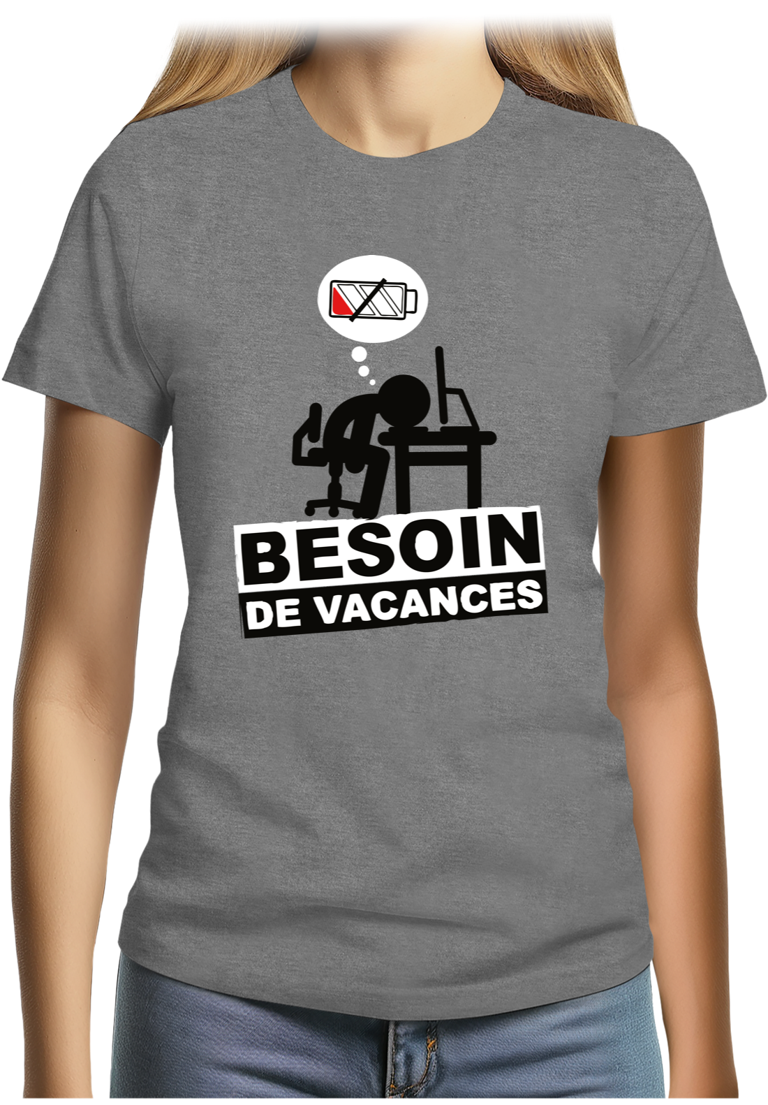 T-Shirt Femme Besoin de vacances