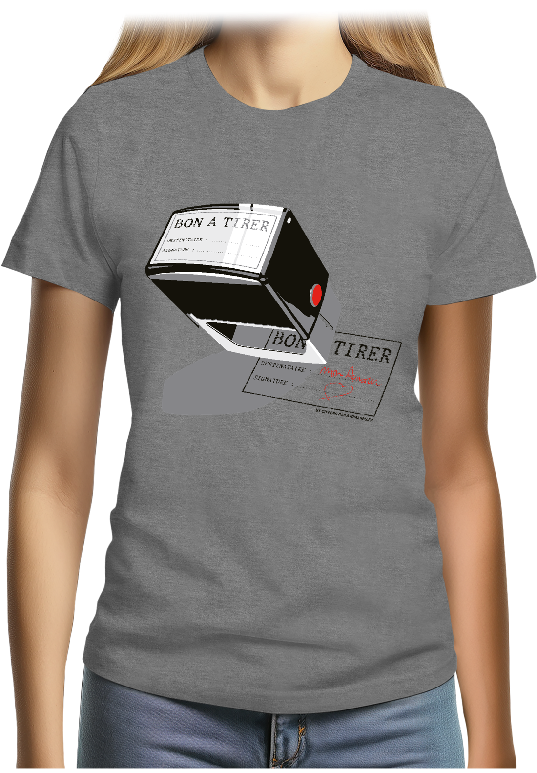 T-Shirt Femme Bon à tirer mon amour