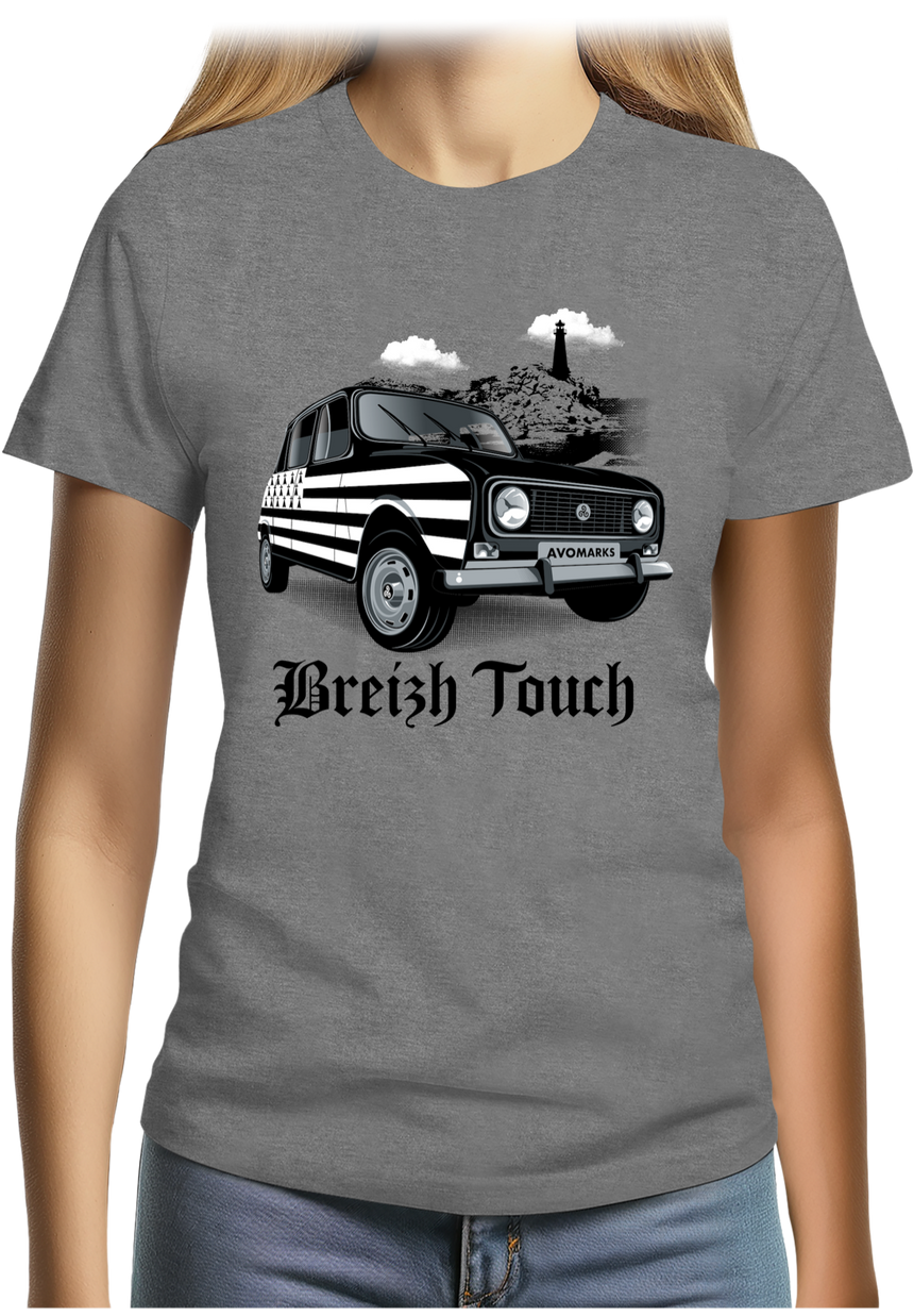 T-Shirt Femme Voiture 4L bretonne