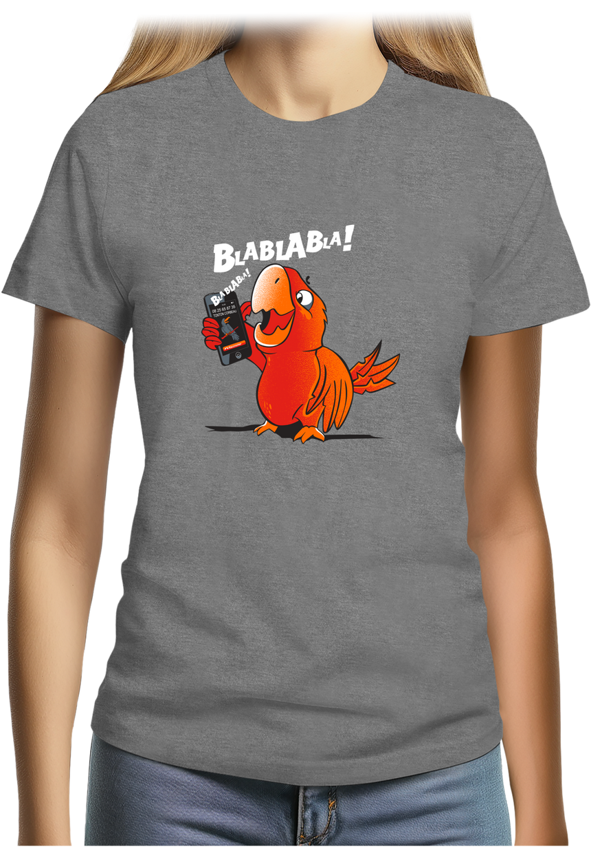 T-Shirt Femme Blablabla dit coco le Perroquet