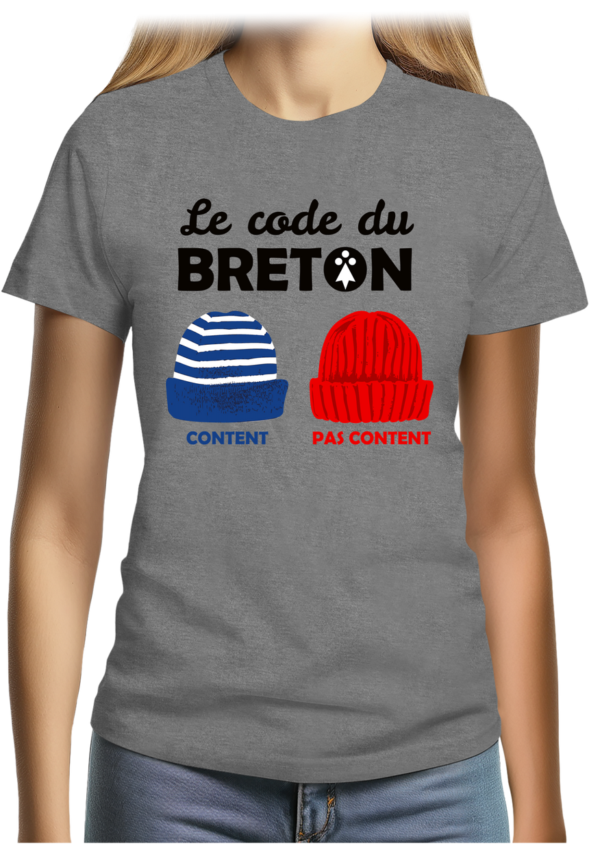 T-Shirt Femme Le code du Breton
