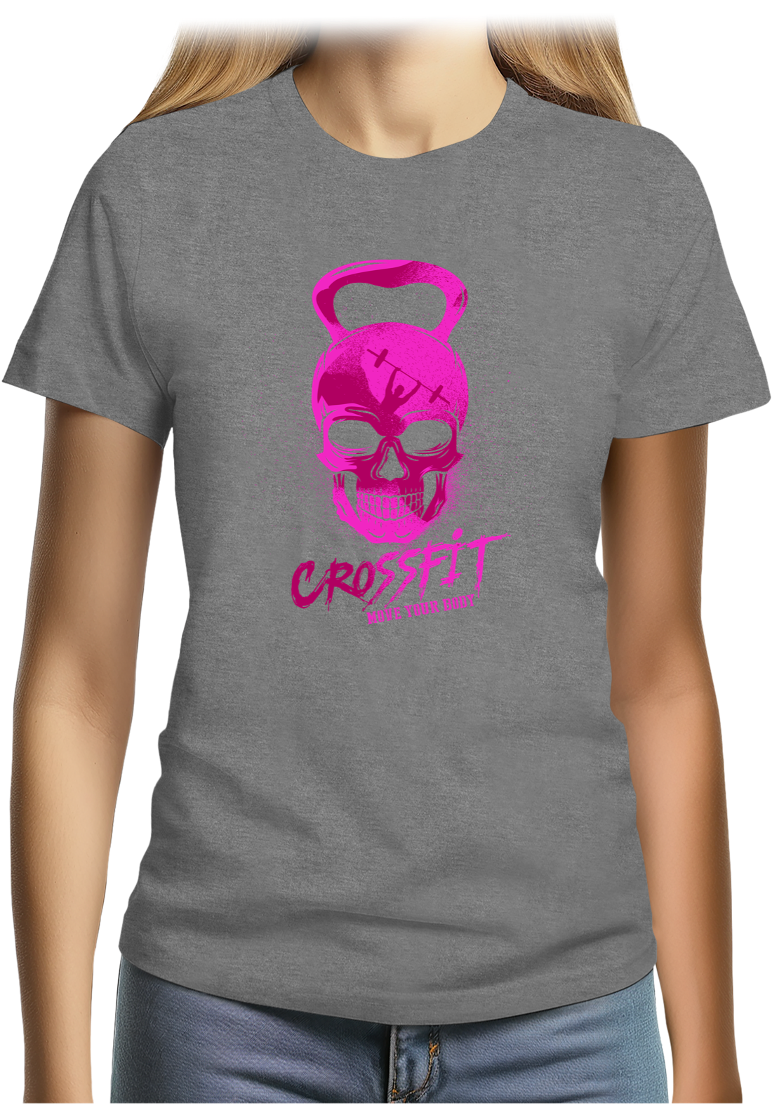 T-Shirt Femme Crossfit fluo