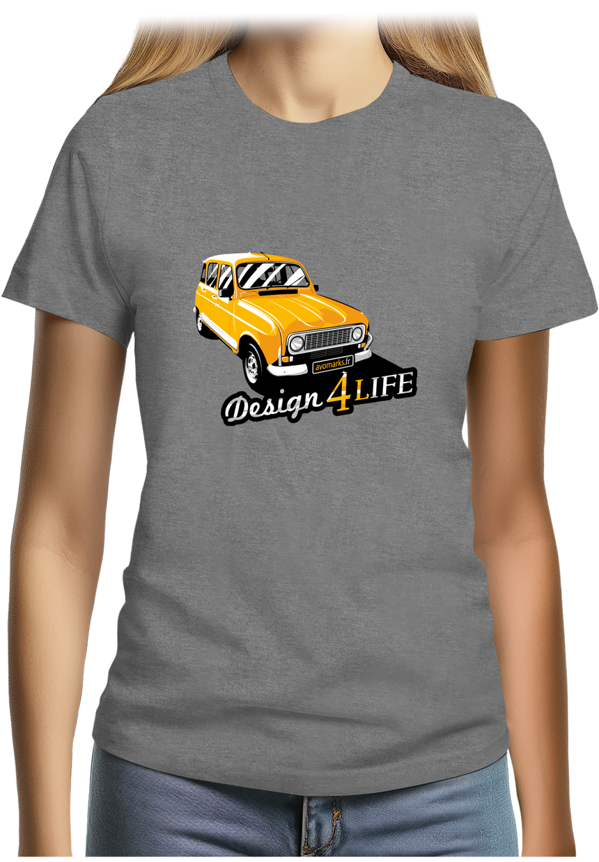 T-Shirt Femme Voiture Design 4L