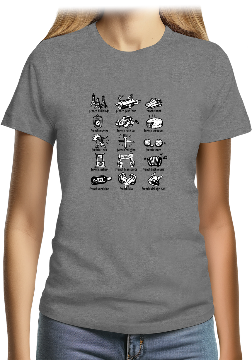 T-Shirt Femme French Symbol
