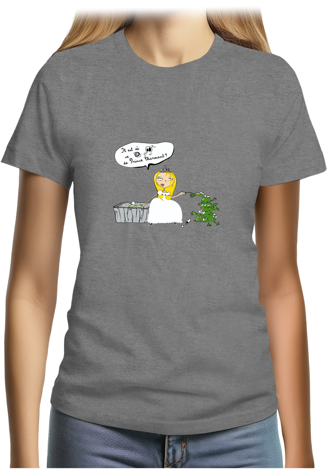 T-Shirt Femme Je cherche le prince charment