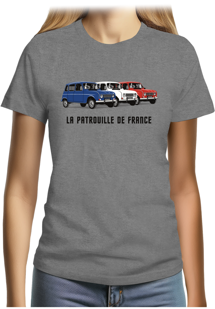T-Shirt Femme Voiture Patrouille de France 4L