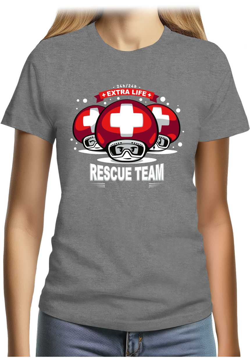 T-Shirt Femme Rescue Team jeux vidéo