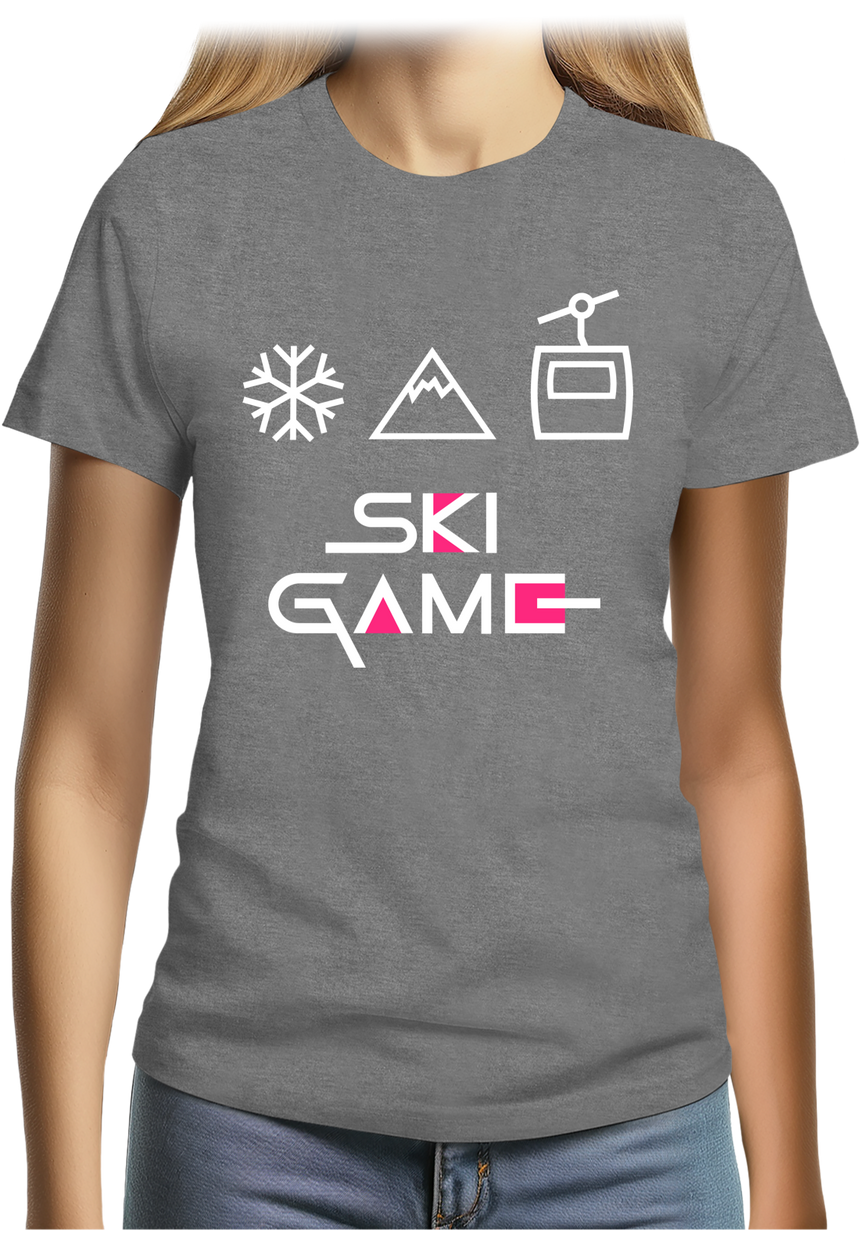 T-Shirt Femme Ski game