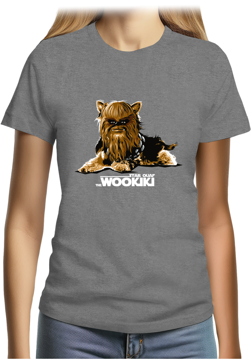 T-Shirt Femme Star ouaf, the Wookiki le chien