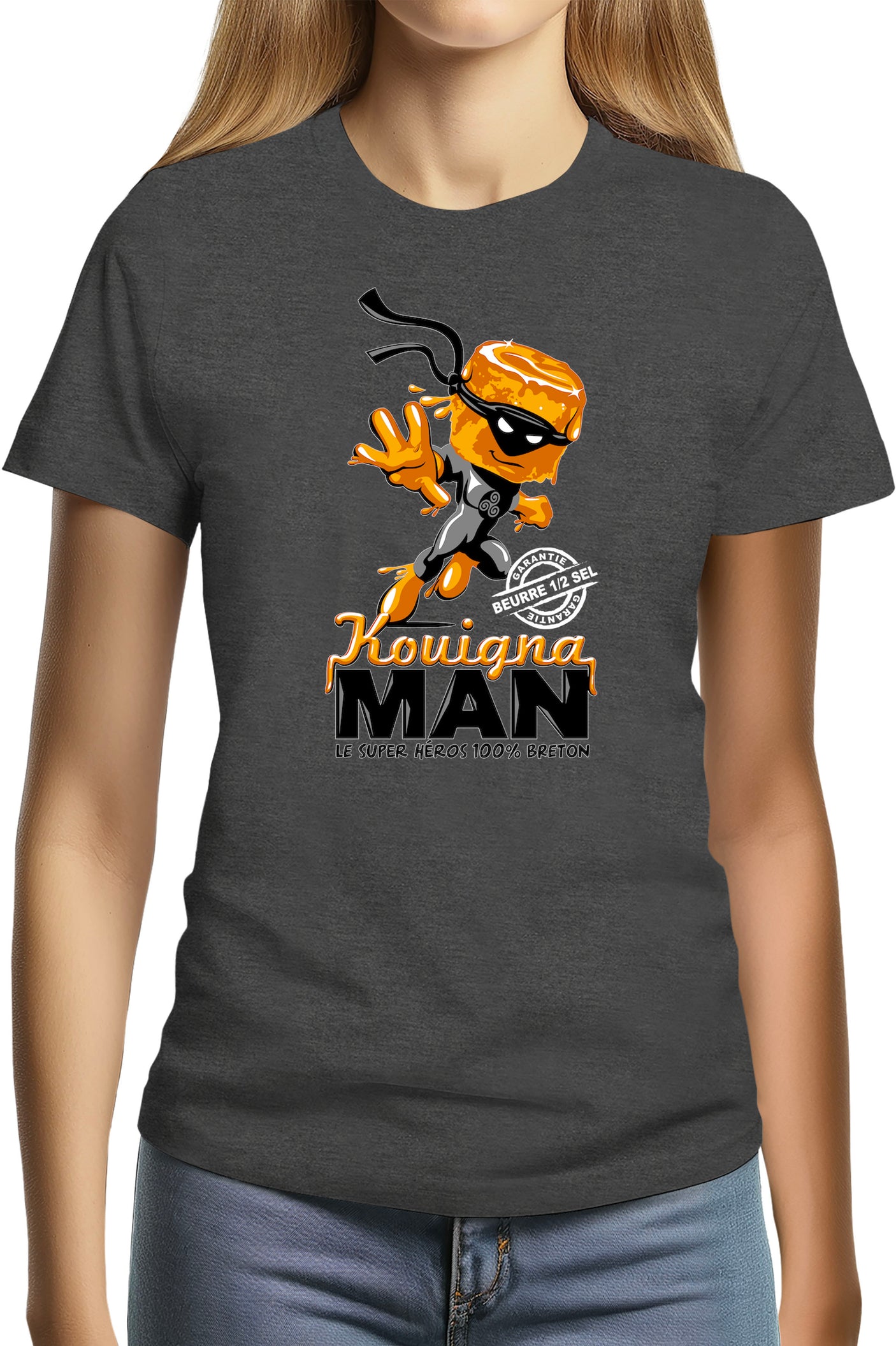 T-Shirt Femme Kouignaman Hero breton