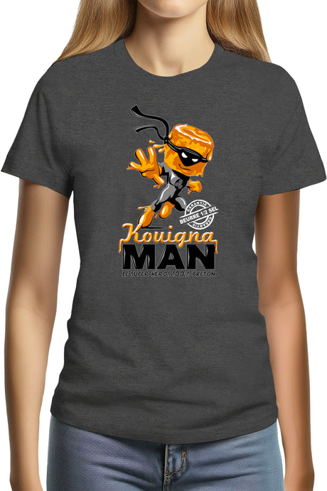 T-Shirt Femme Kouignaman Hero breton
