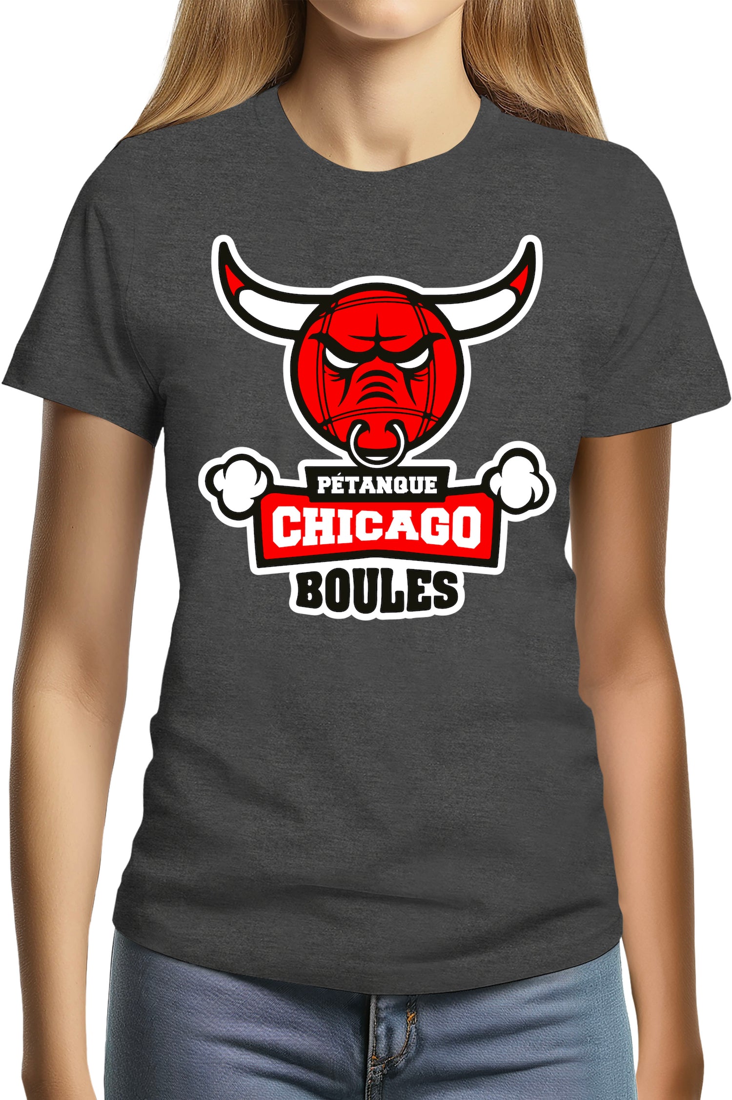 T-Shirt Femme Pétanque de Chicago