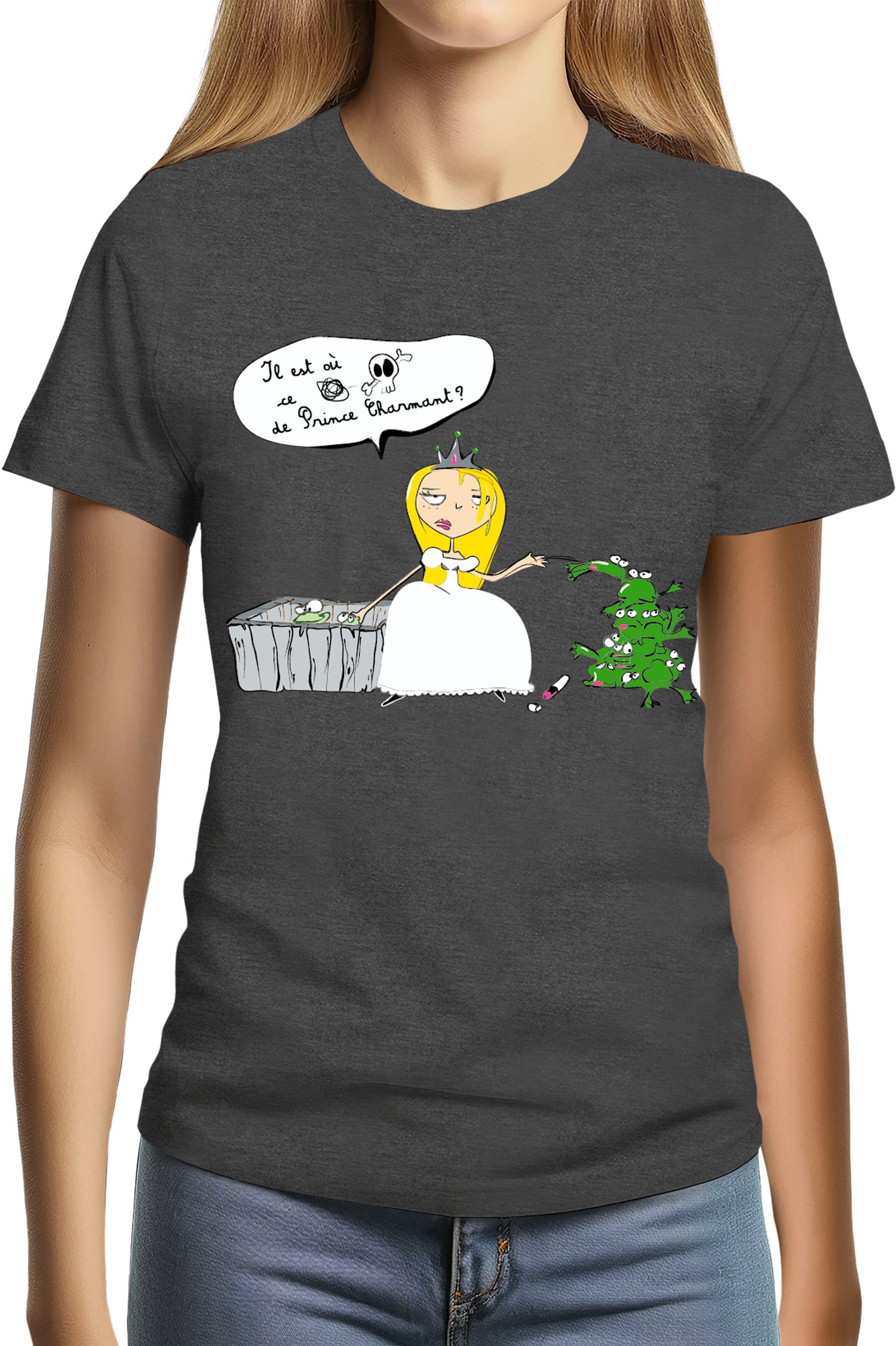 T-Shirt Femme Je cherche le prince charment