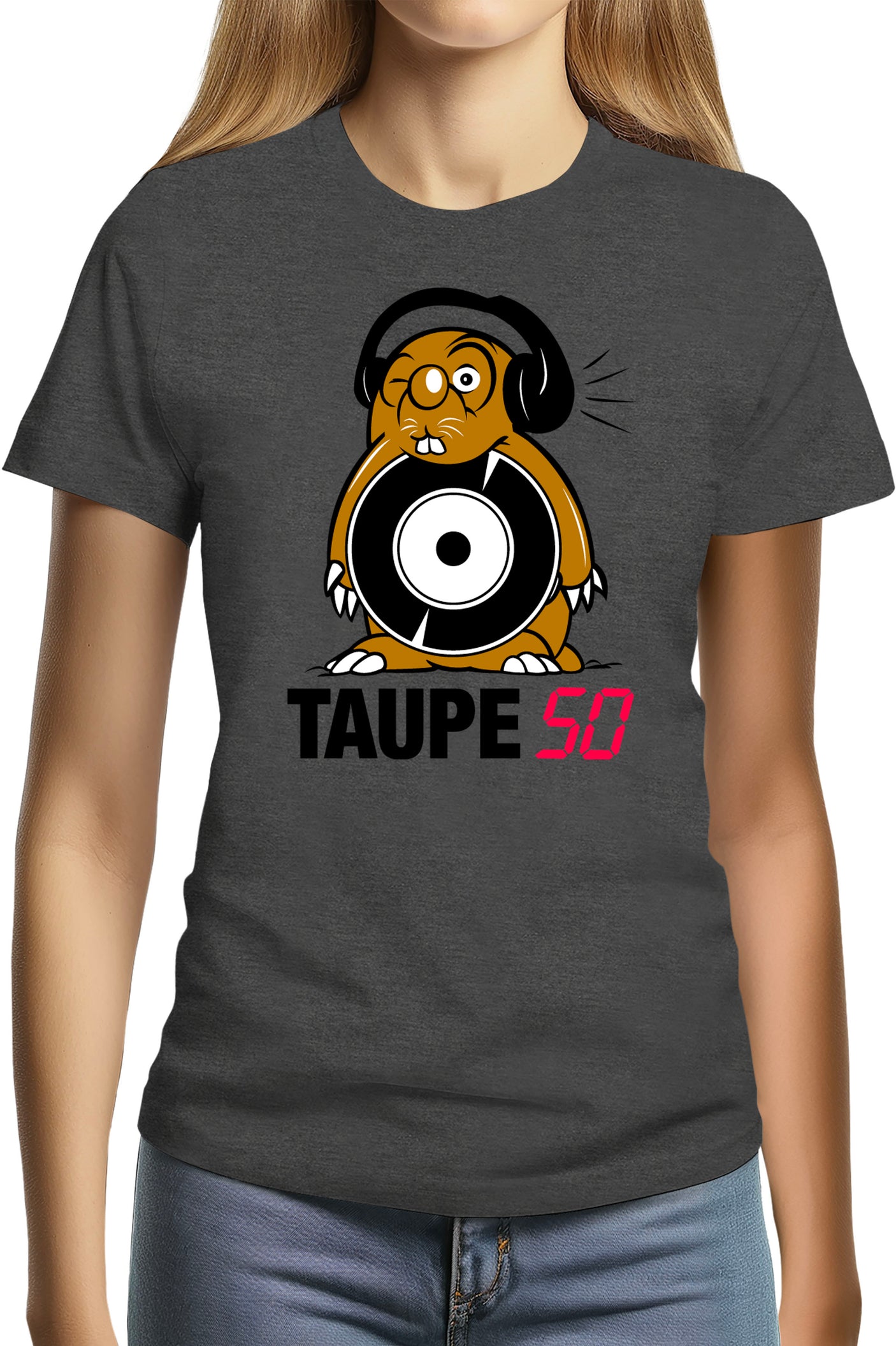 T-Shirt Femme Top 50 version Taupe 50