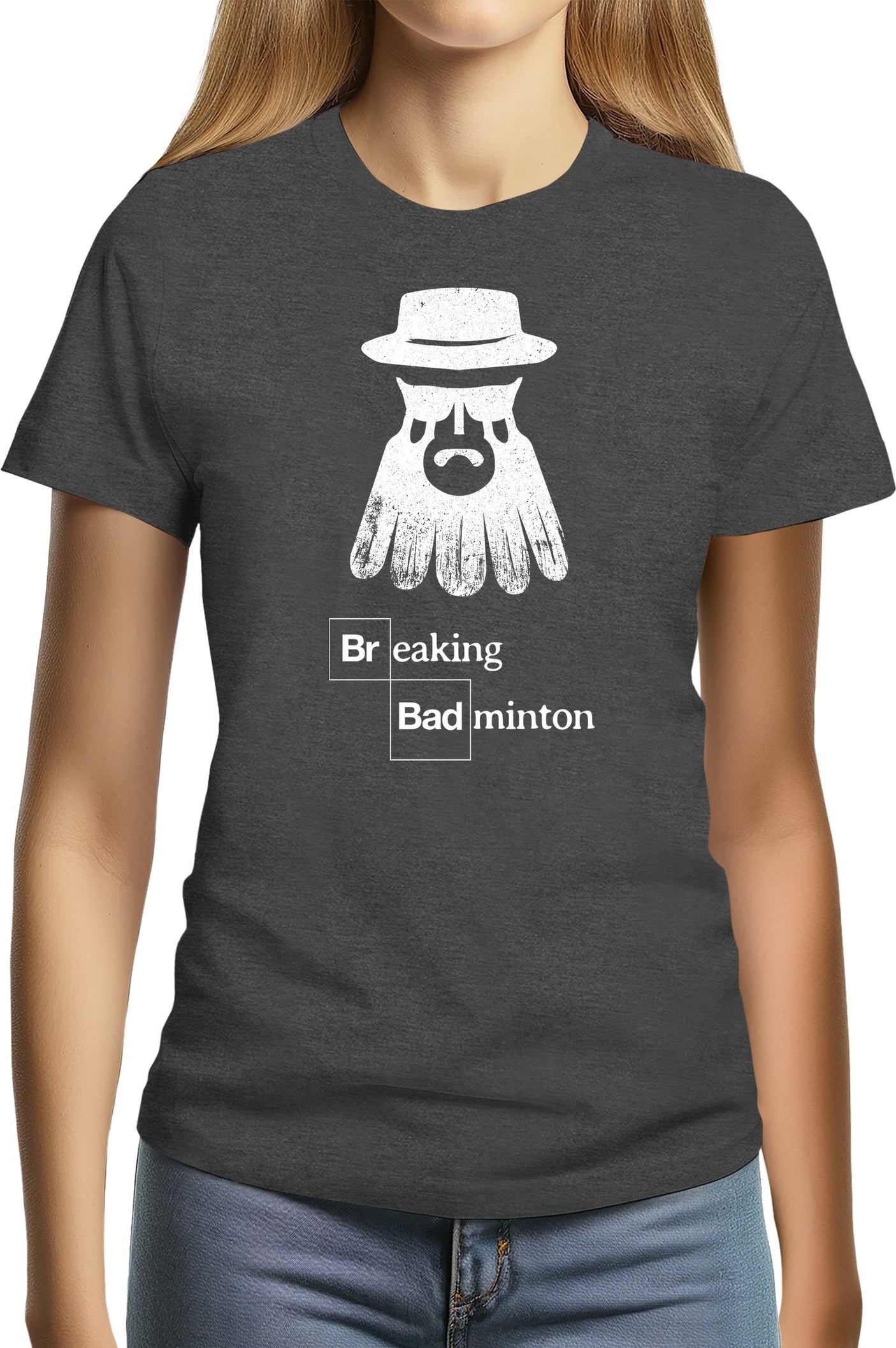 T-Shirt Femme Breaking Badminton