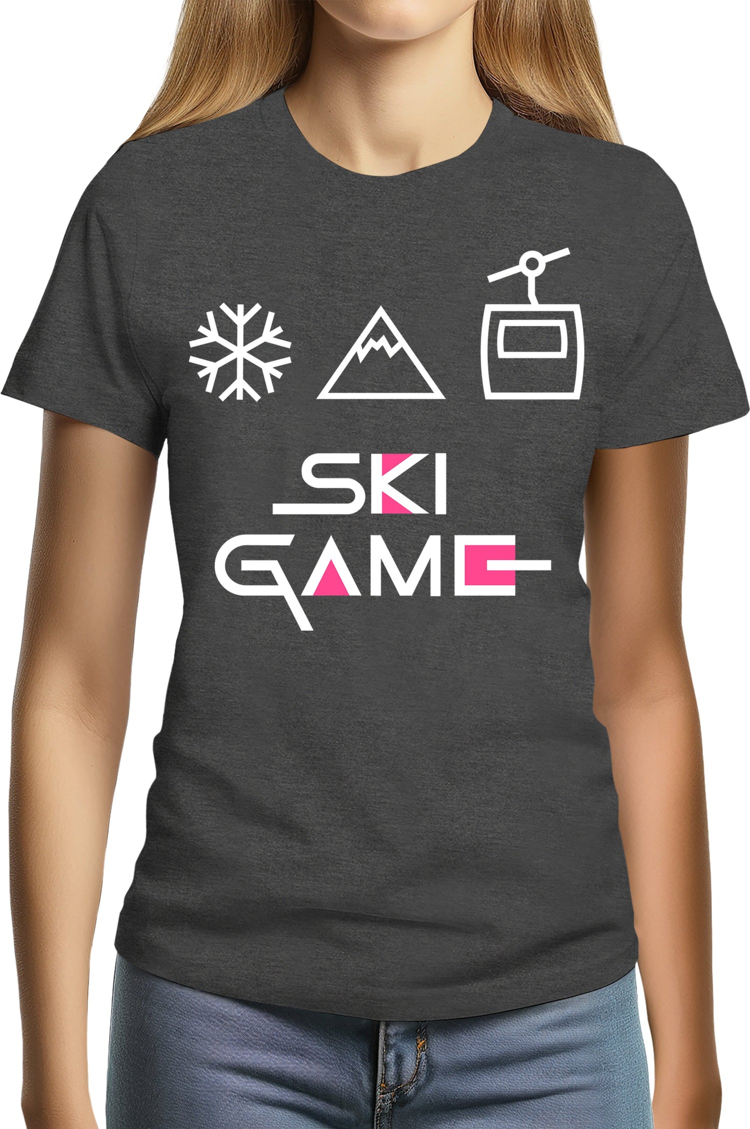 T-Shirt Femme Ski game