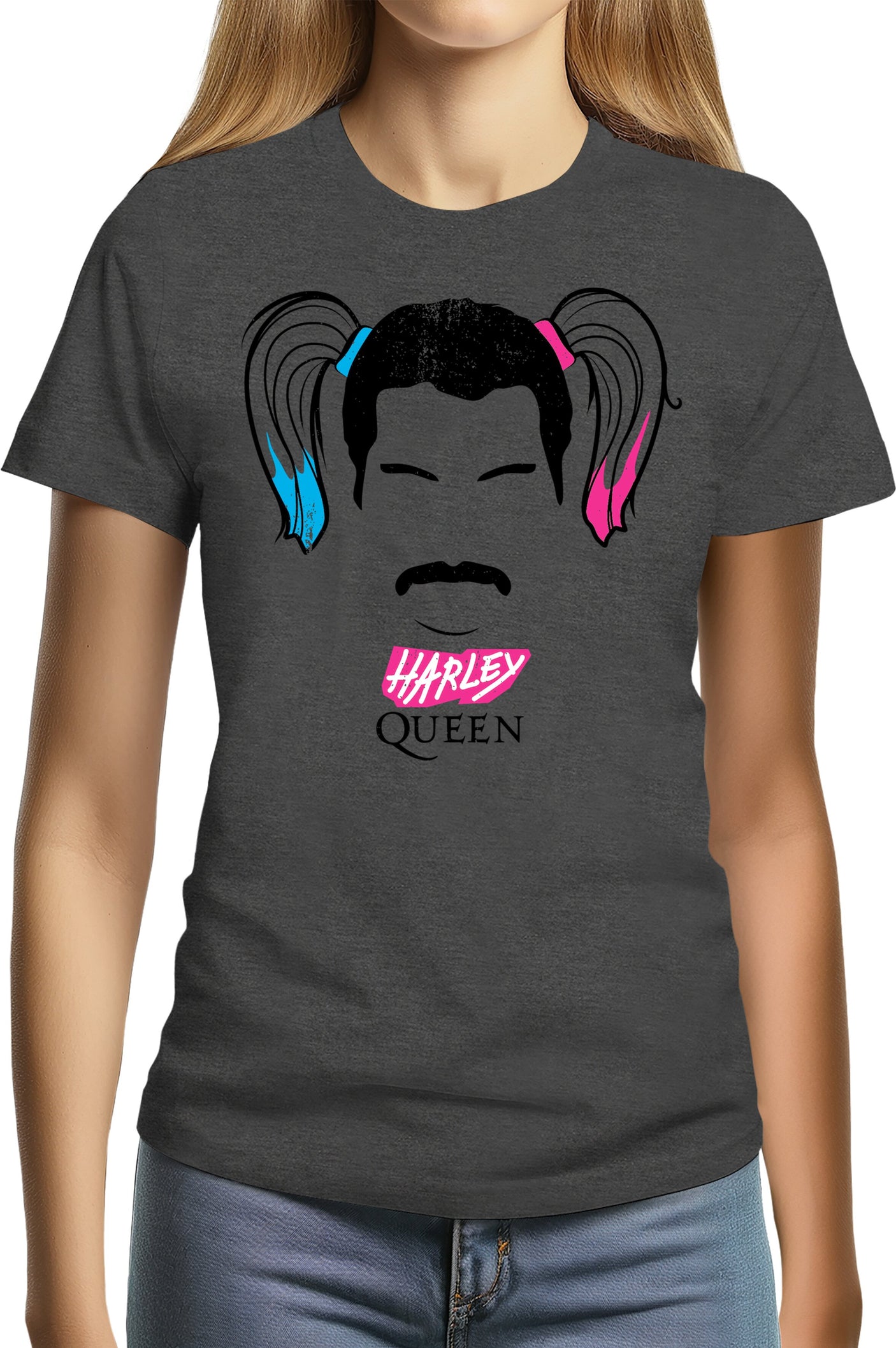 T-Shirt Femme Queen et Harley Quinn