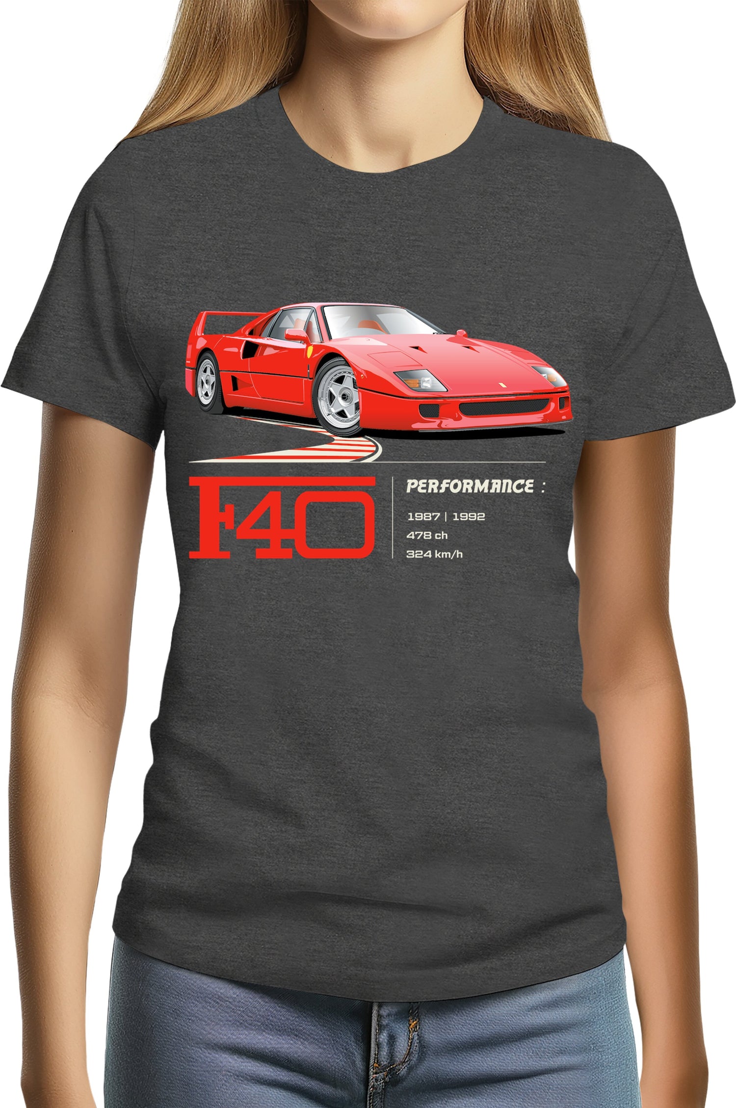 T-Shirt Femme F40 le V8 iconique