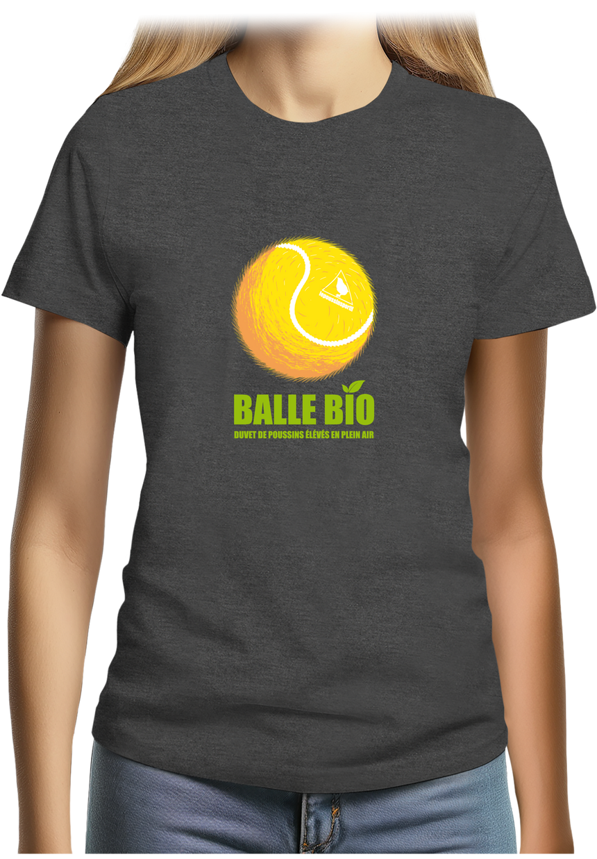 T-Shirt Femme Balle de tennis BIO