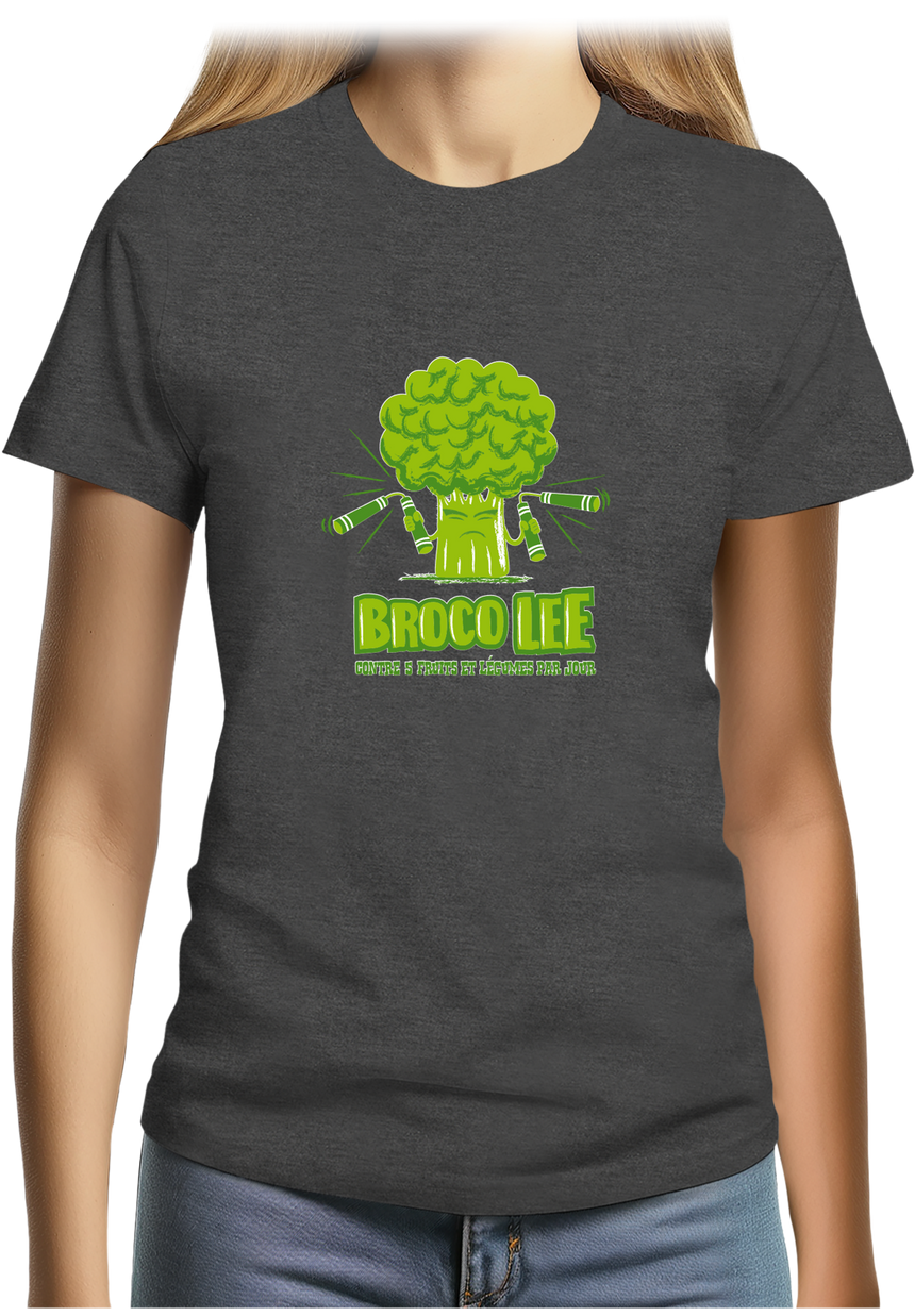 T-Shirt Femme Broco Lee contre 5 fruits et légumes