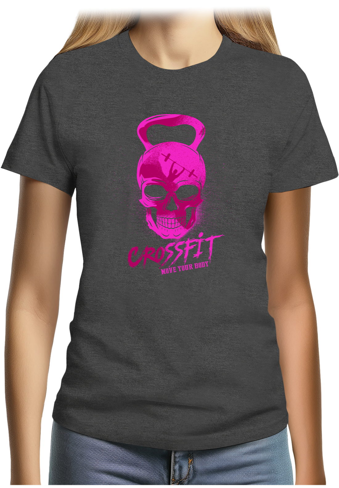 T-Shirt Femme Crossfit fluo
