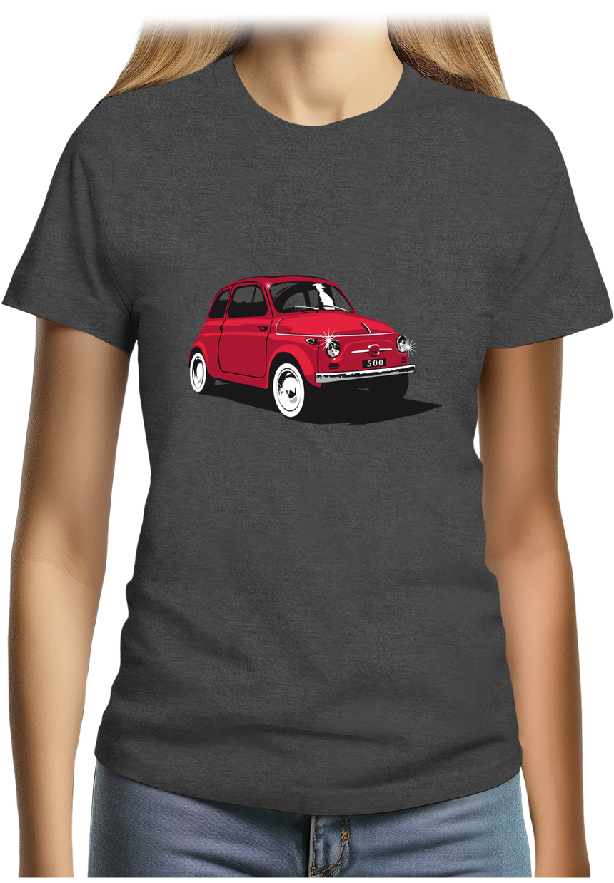 T-Shirt Femme Voiture Italienne 500 Luxe